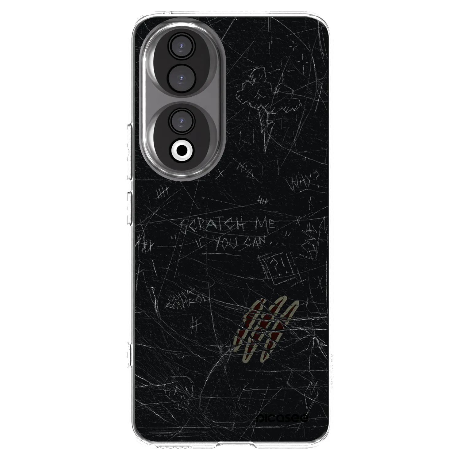 Picasee silikonový průhledný obal pro Honor 90 5G - SCRATCH