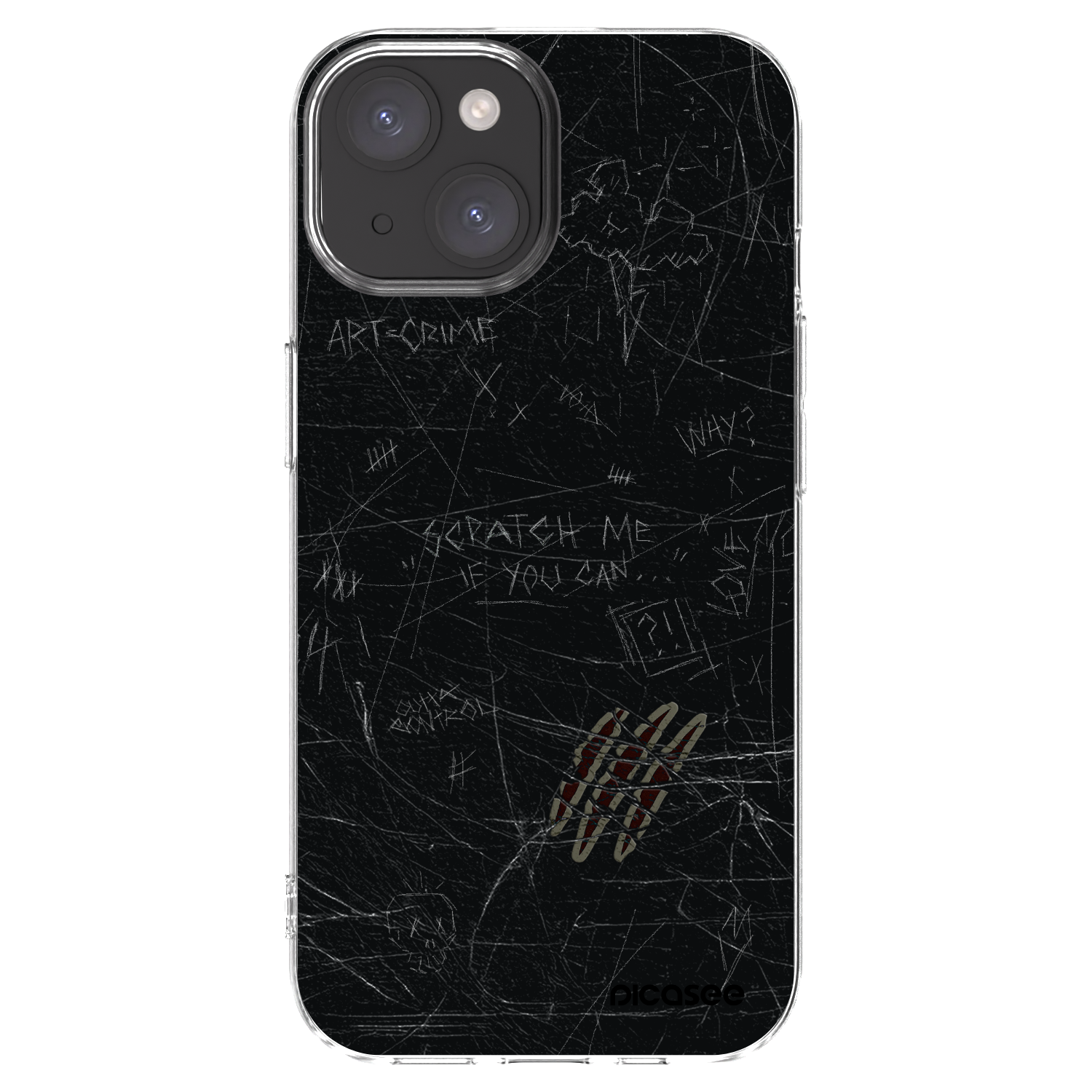 Picasee silikonový průhledný obal pro Apple iPhone 15 - SCRATCH