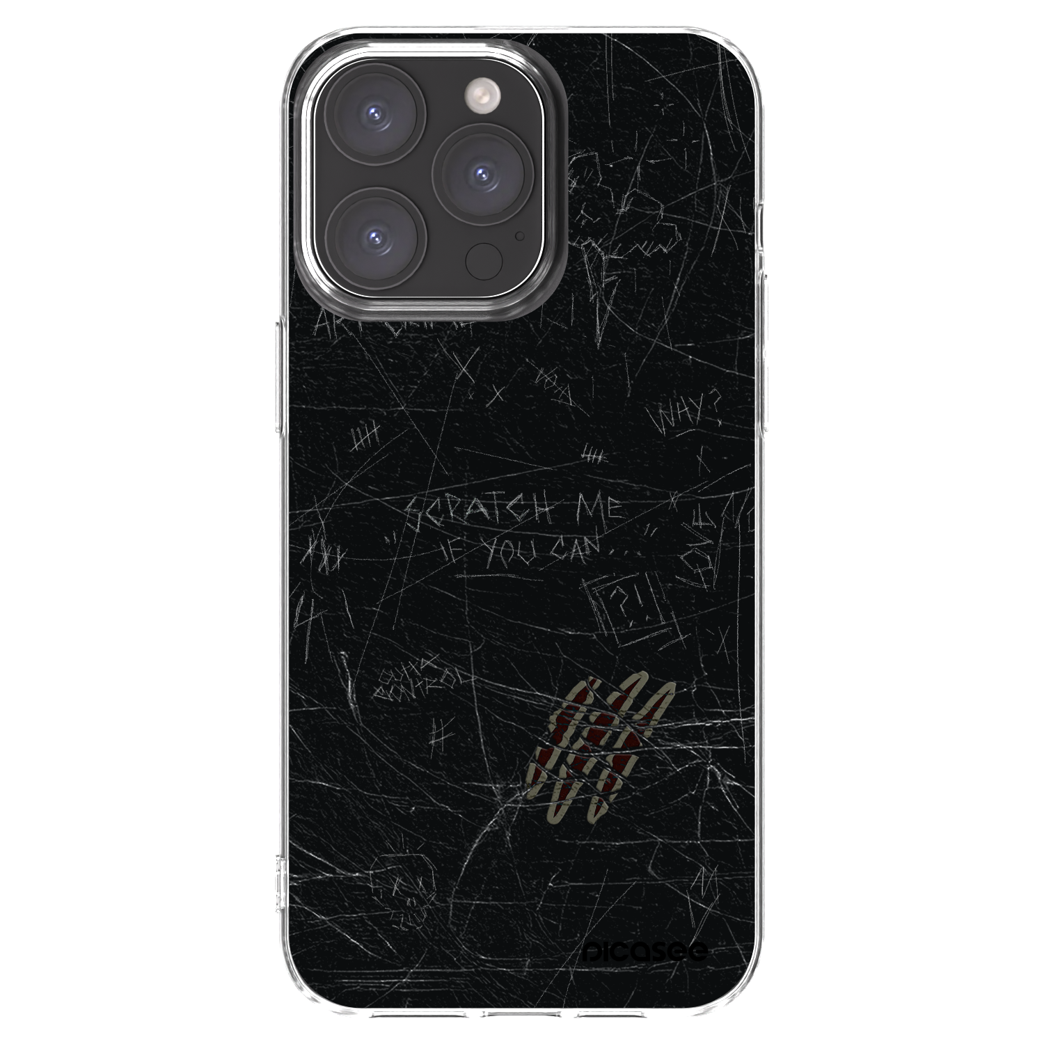 Picasee silikonový průhledný obal pro Apple iPhone 15 Pro Max - SCRATCH