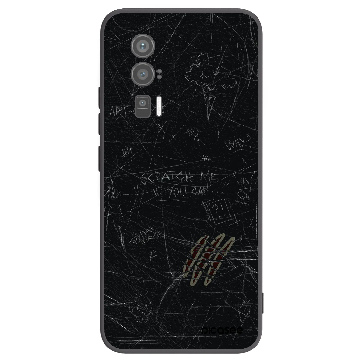 Picasee silikonový černý obal pro Xiaomi Poco F5 Pro 5G - SCRATCH