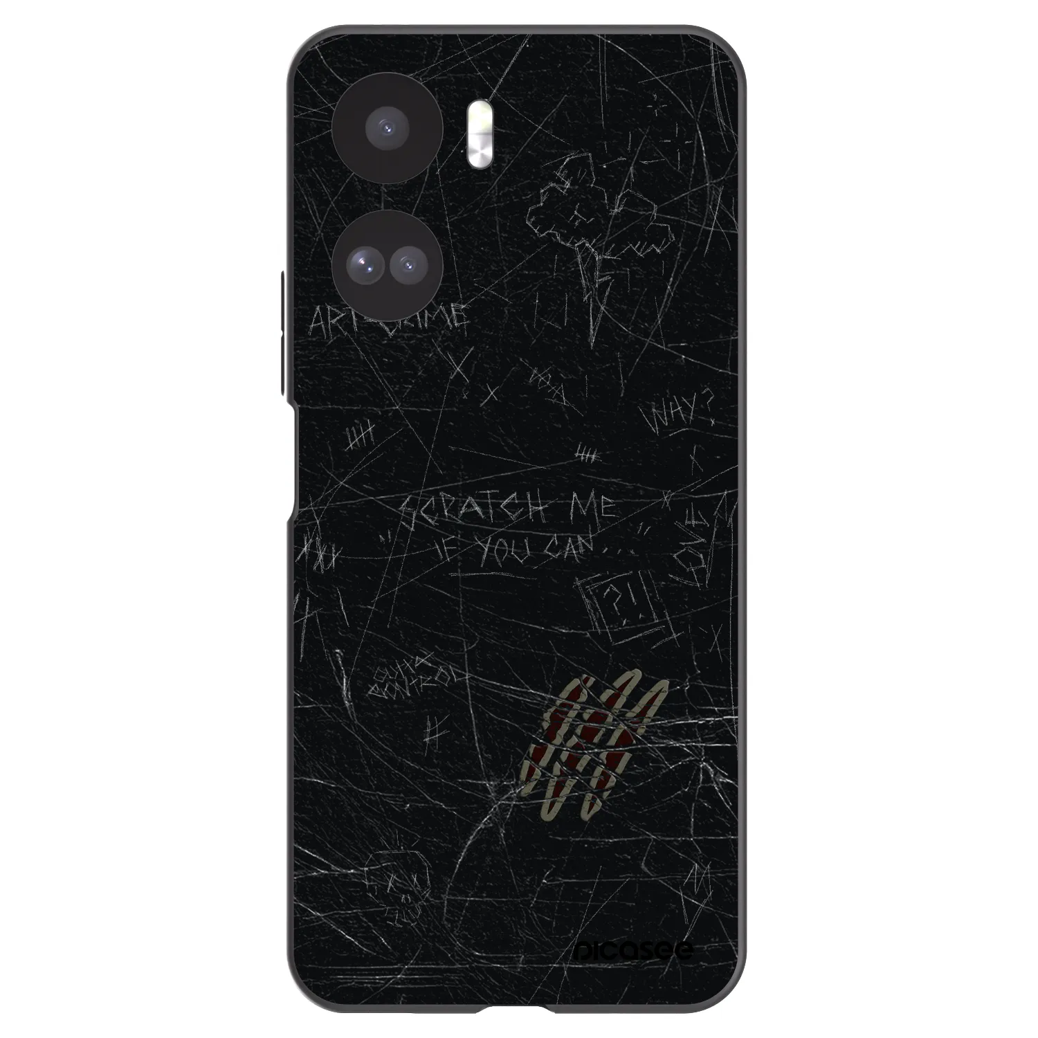 Picasee silikonový černý obal pro Honor 90 Lite 5G - SCRATCH