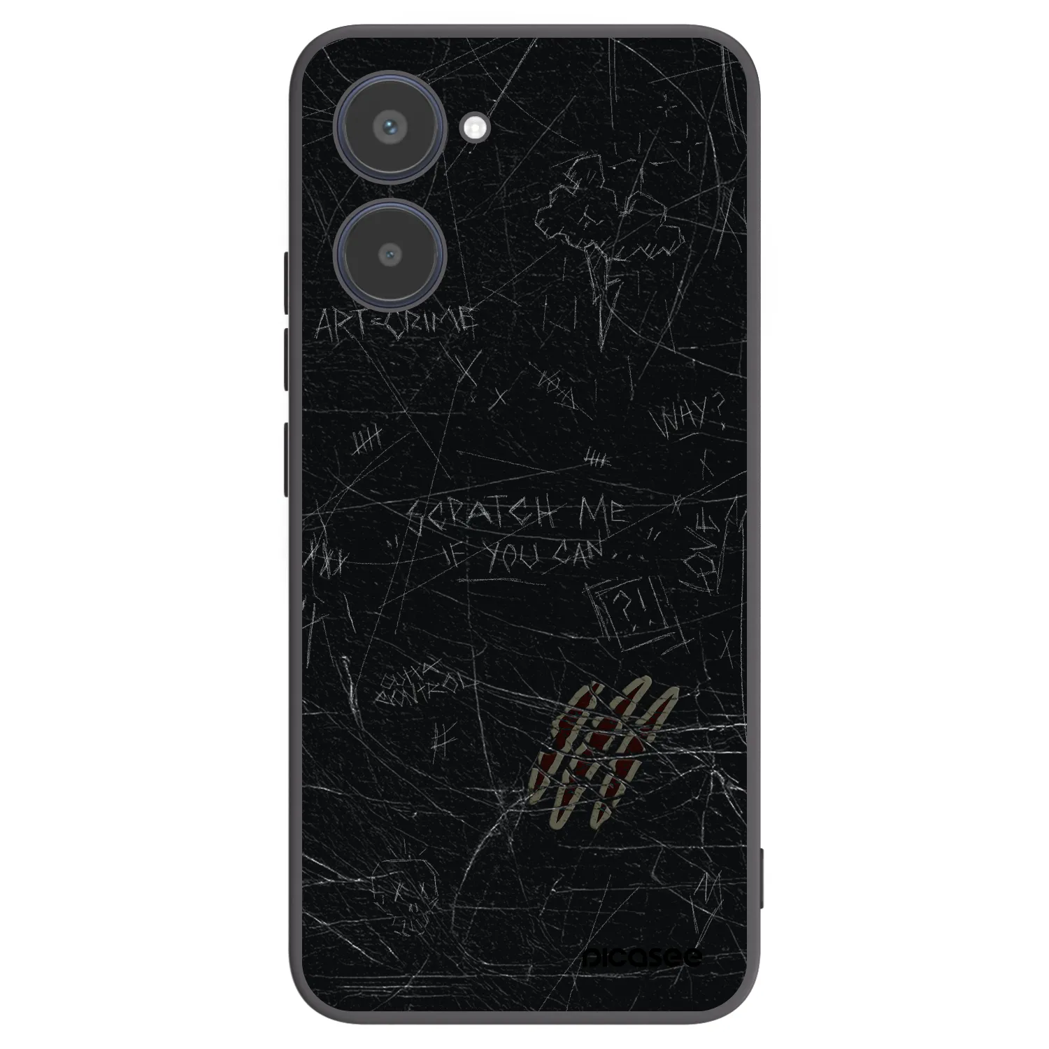 Picasee silikonový černý obal pro Realme 10 4G - SCRATCH