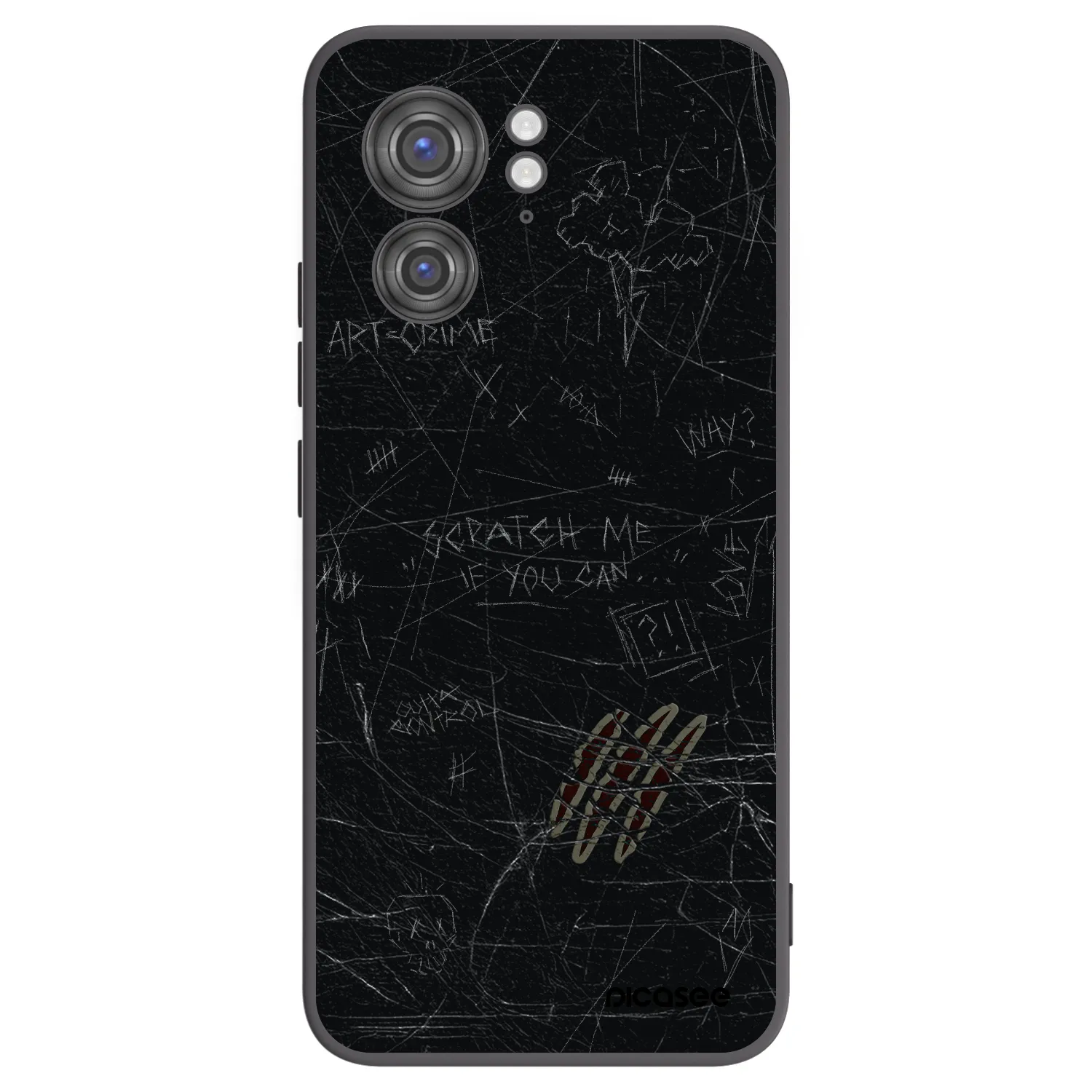 Picasee silikonový černý obal pro Motorola Edge 40 - SCRATCH