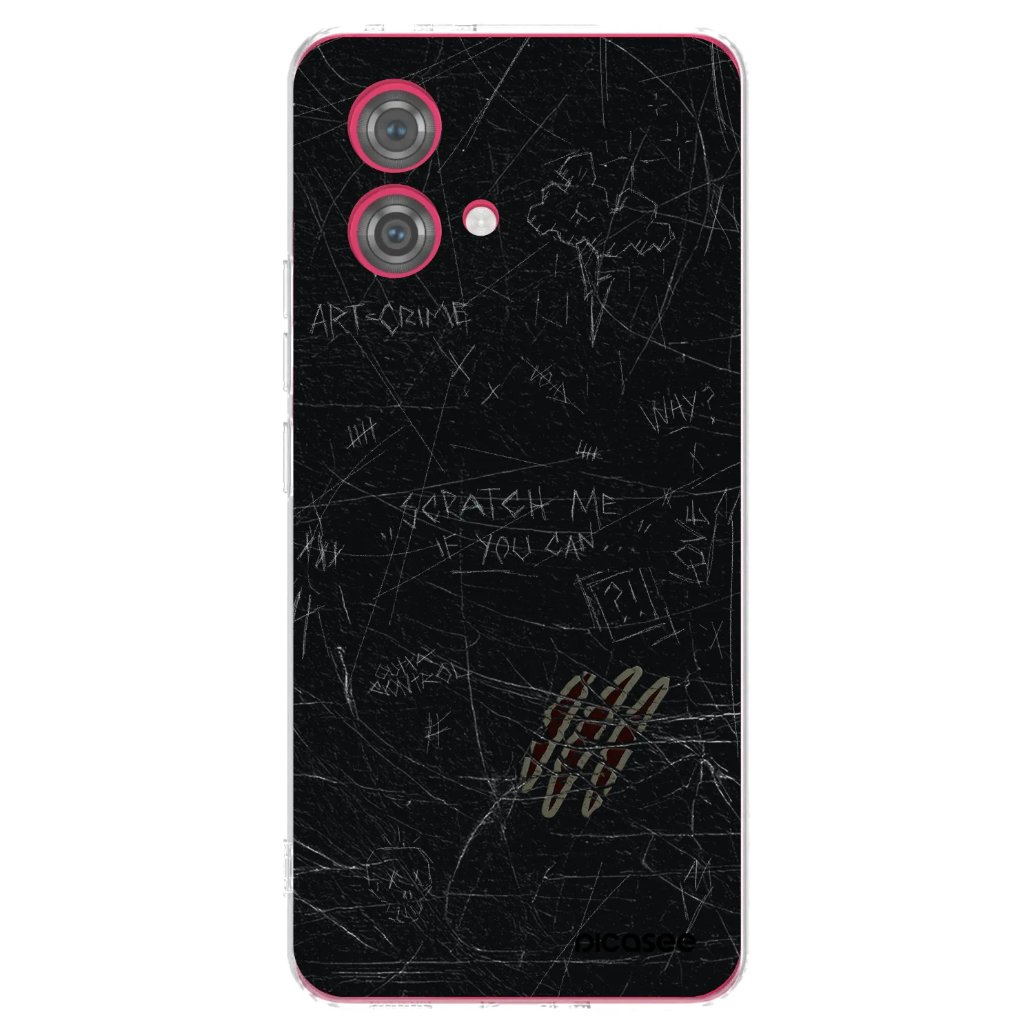 Picasee silikonový průhledný obal pro Motorola Moto G84 5G - SCRATCH