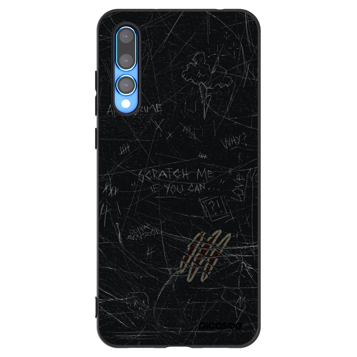 Picasee silikonový černý obal pro Huawei P20 Pro - SCRATCH