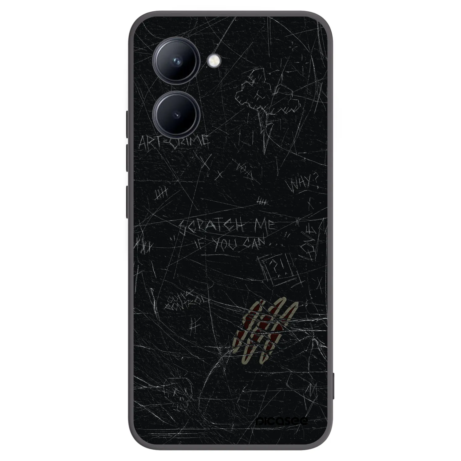 Picasee silikonový černý obal pro Realme C33 (2023) - SCRATCH