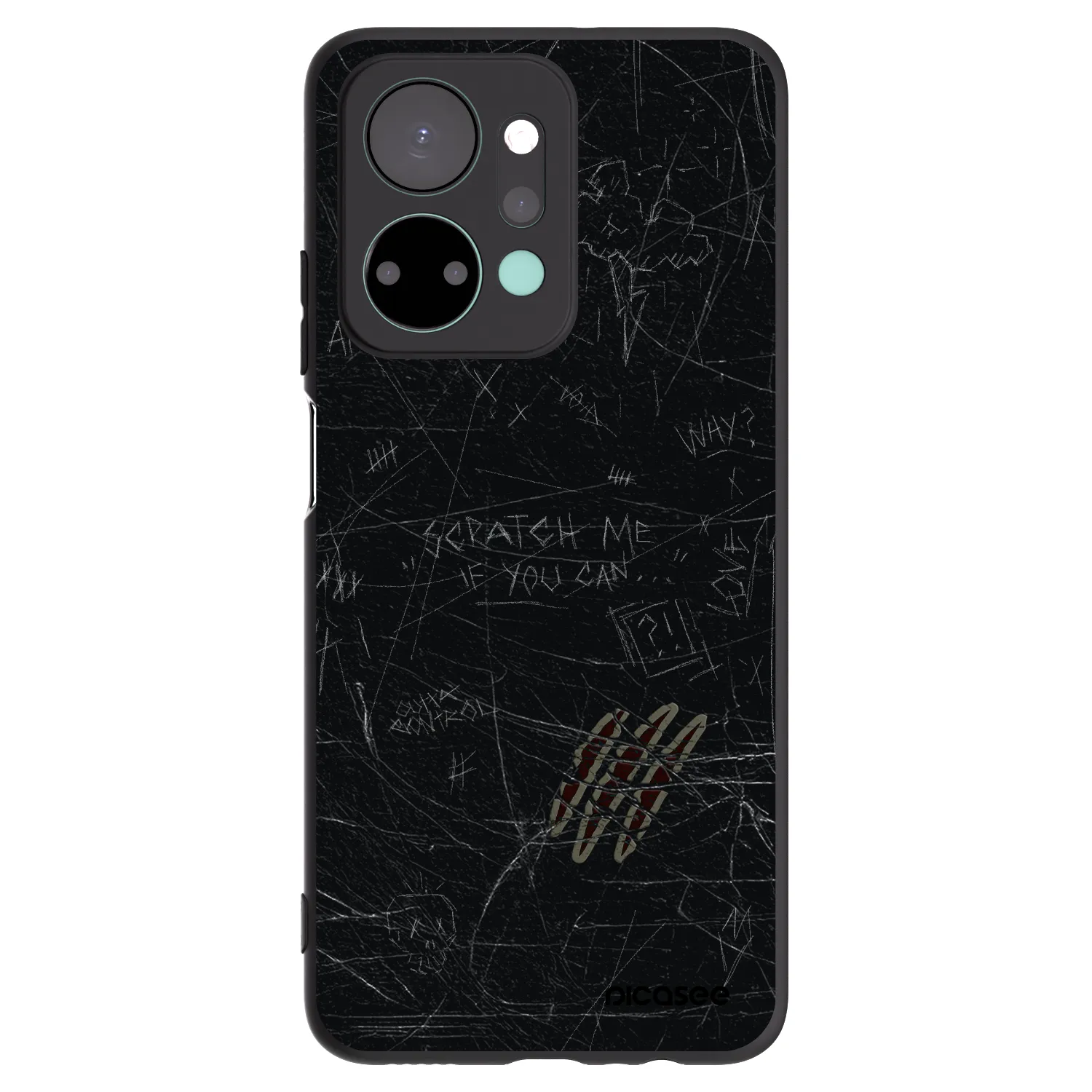 Picasee silikonový černý obal pro Honor X7a - SCRATCH