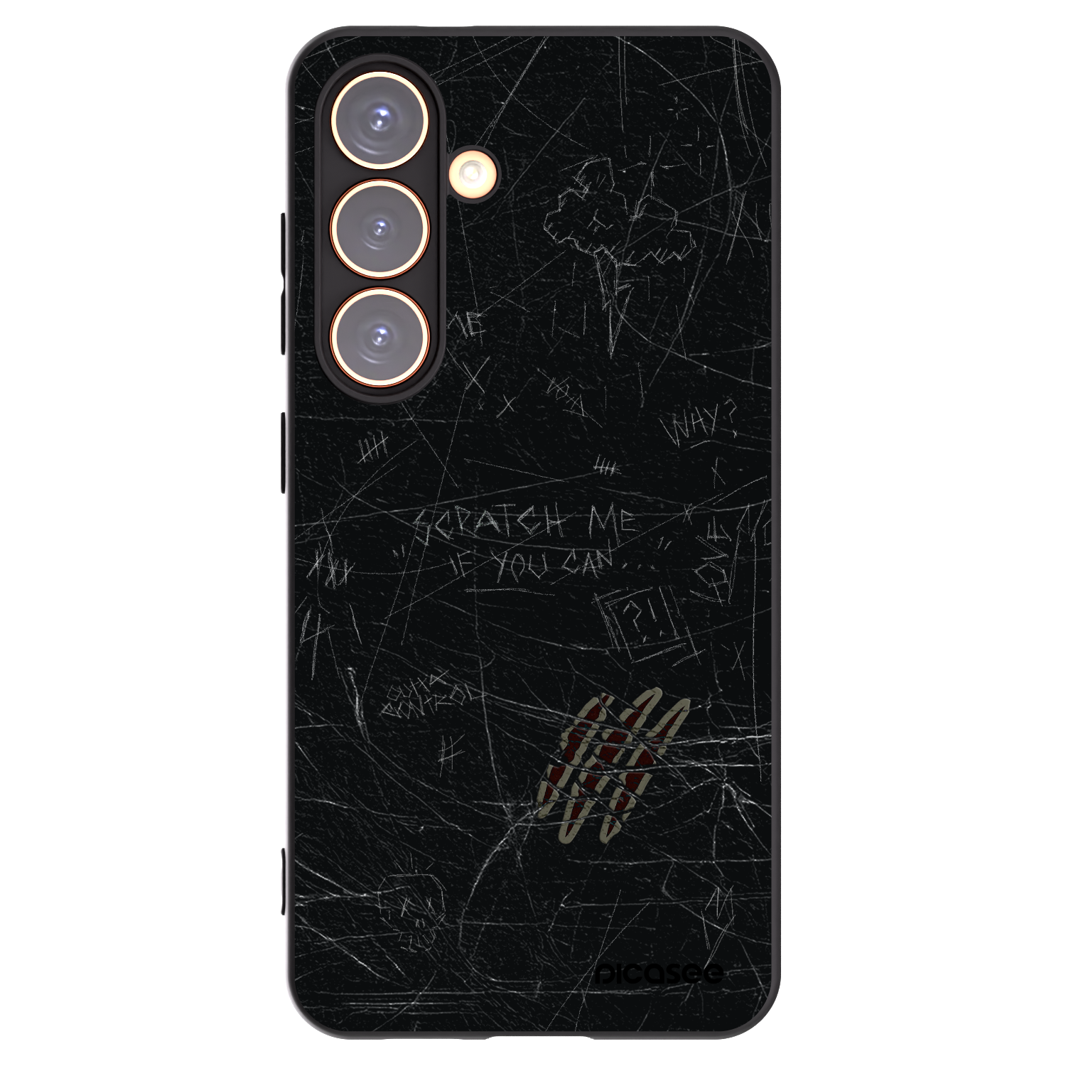 Picasee silikonový černý obal pro Samsung Galaxy S24 S921B 5G - SCRATCH