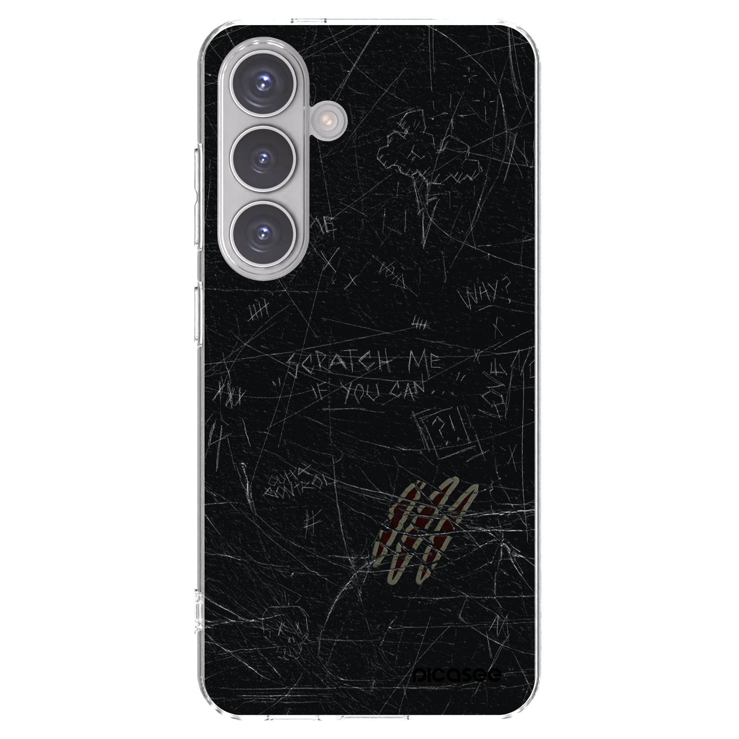 Picasee silikonový průhledný obal pro Samsung Galaxy S24 S921B 5G - SCRATCH