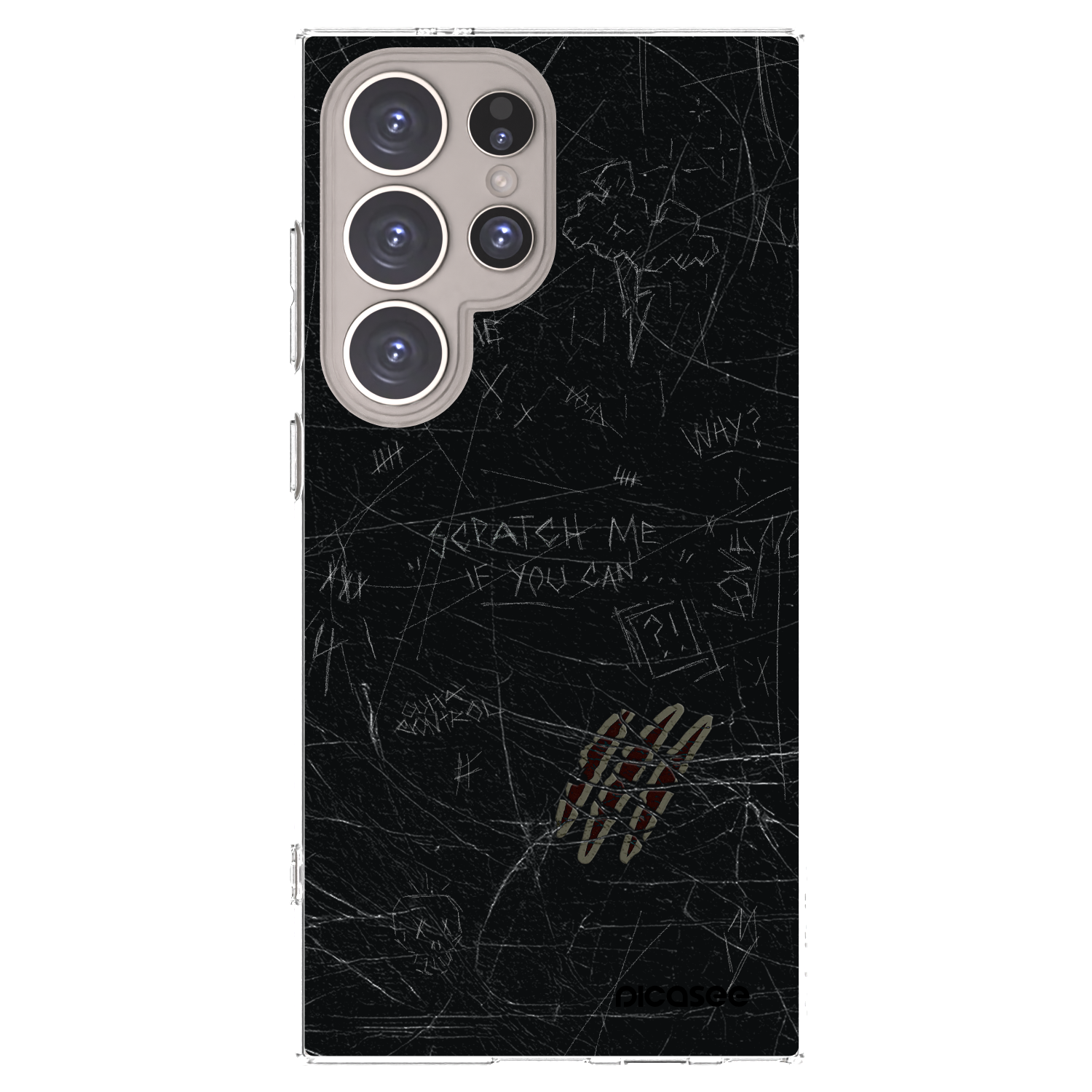 Picasee silikonový průhledný obal pro Samsung Galaxy S24 Ultra S928B 5G - SCRATCH