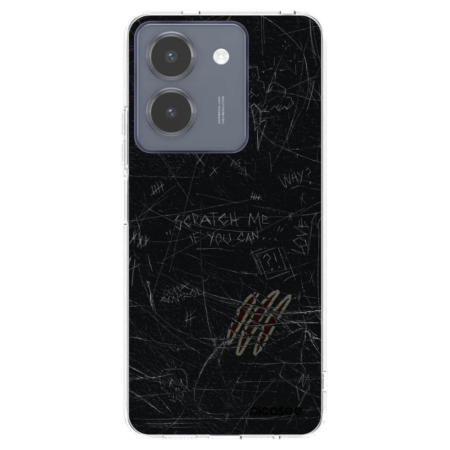 Picasee silikonový průhledný obal pro Vivo Y36 4G - SCRATCH
