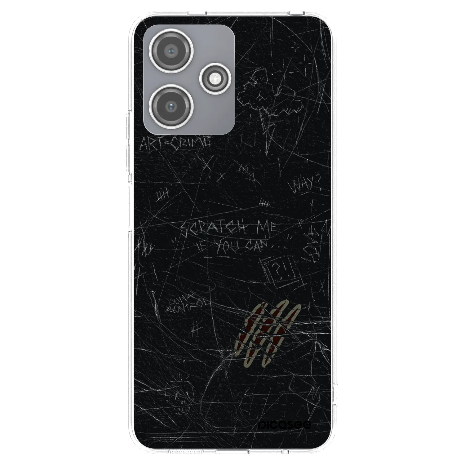 Picasee silikonový průhledný obal pro Xiaomi Redmi 12 5G - SCRATCH