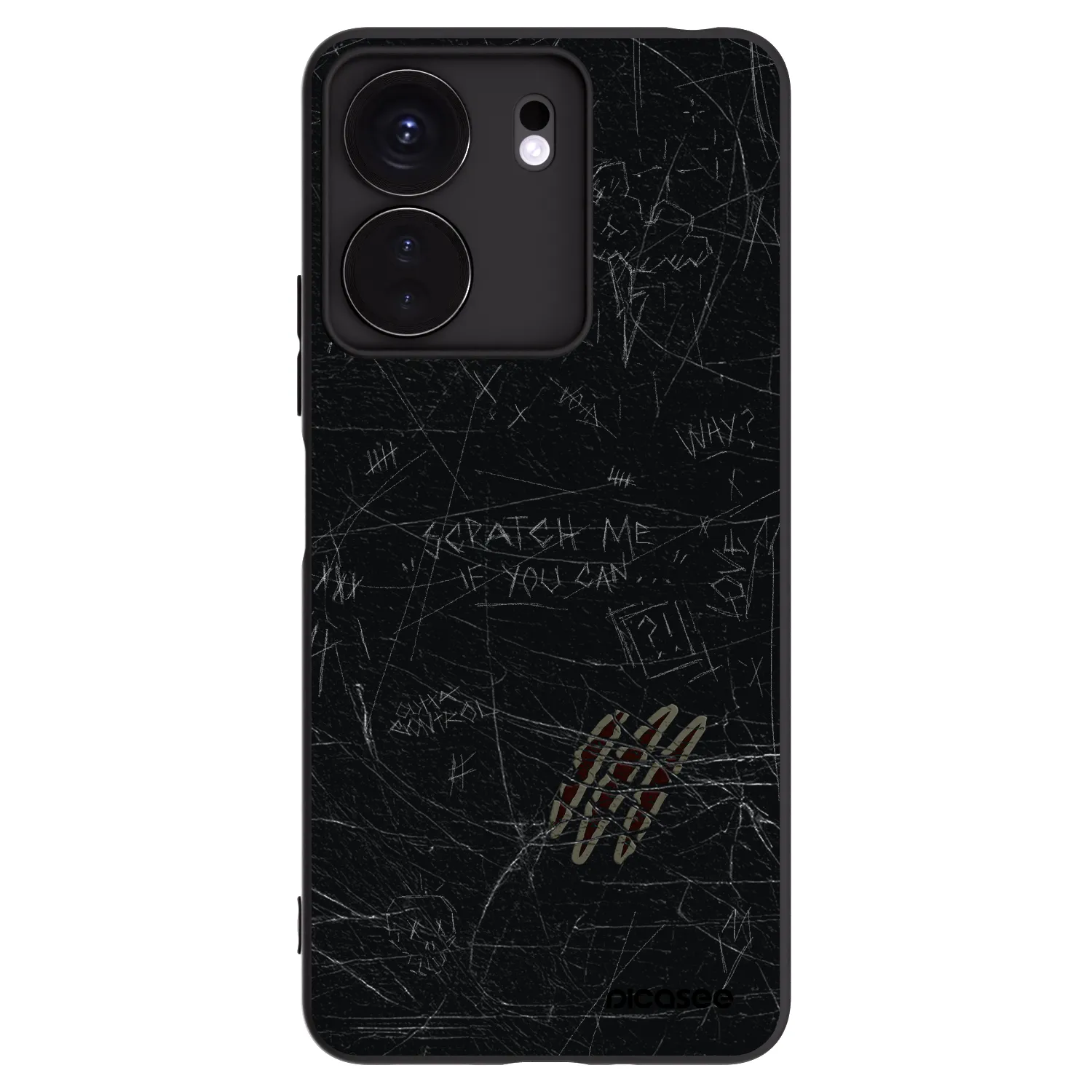 Picasee silikonový černý obal pro Xiaomi Redmi 13C 4G - SCRATCH