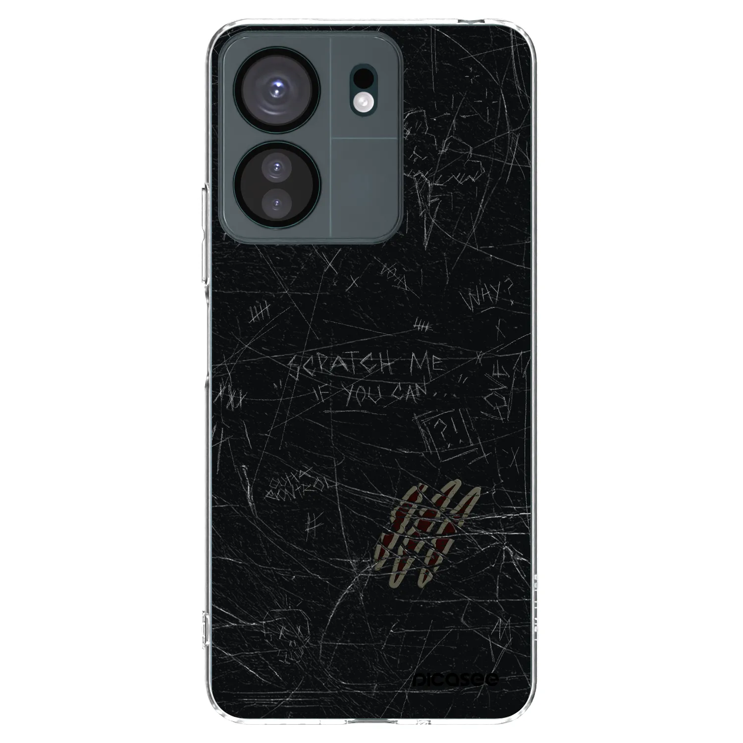 Picasee silikonový průhledný obal pro Xiaomi Redmi 13C 4G - SCRATCH