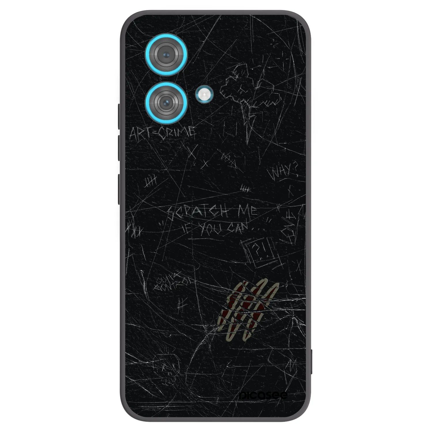 Picasee silikonový černý obal pro Motorola Edge 40 Neo - SCRATCH