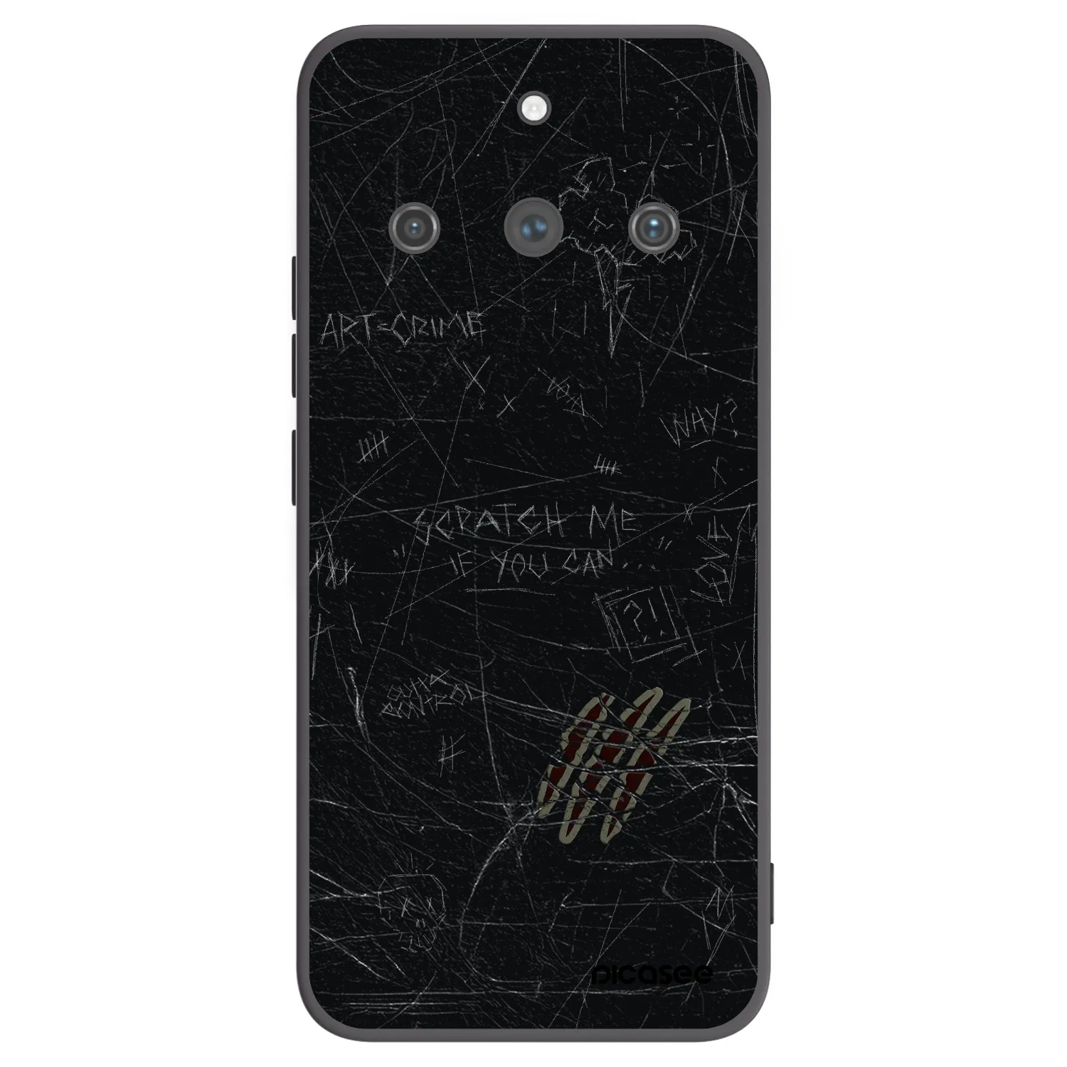 Picasee silikonový černý obal pro Realme 11 Pro+ - SCRATCH