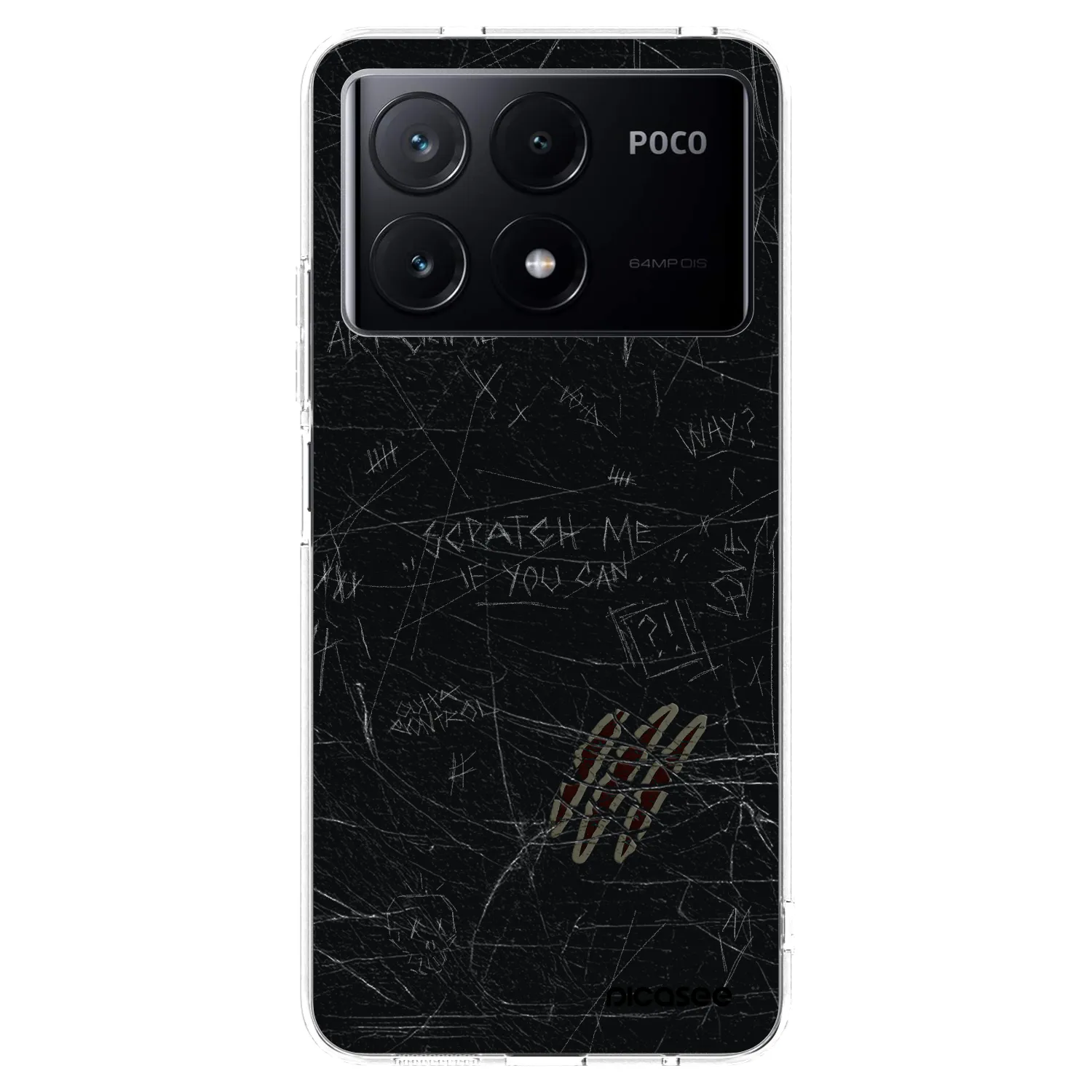 Picasee silikonový průhledný obal pro Xiaomi Poco X6 Pro - SCRATCH