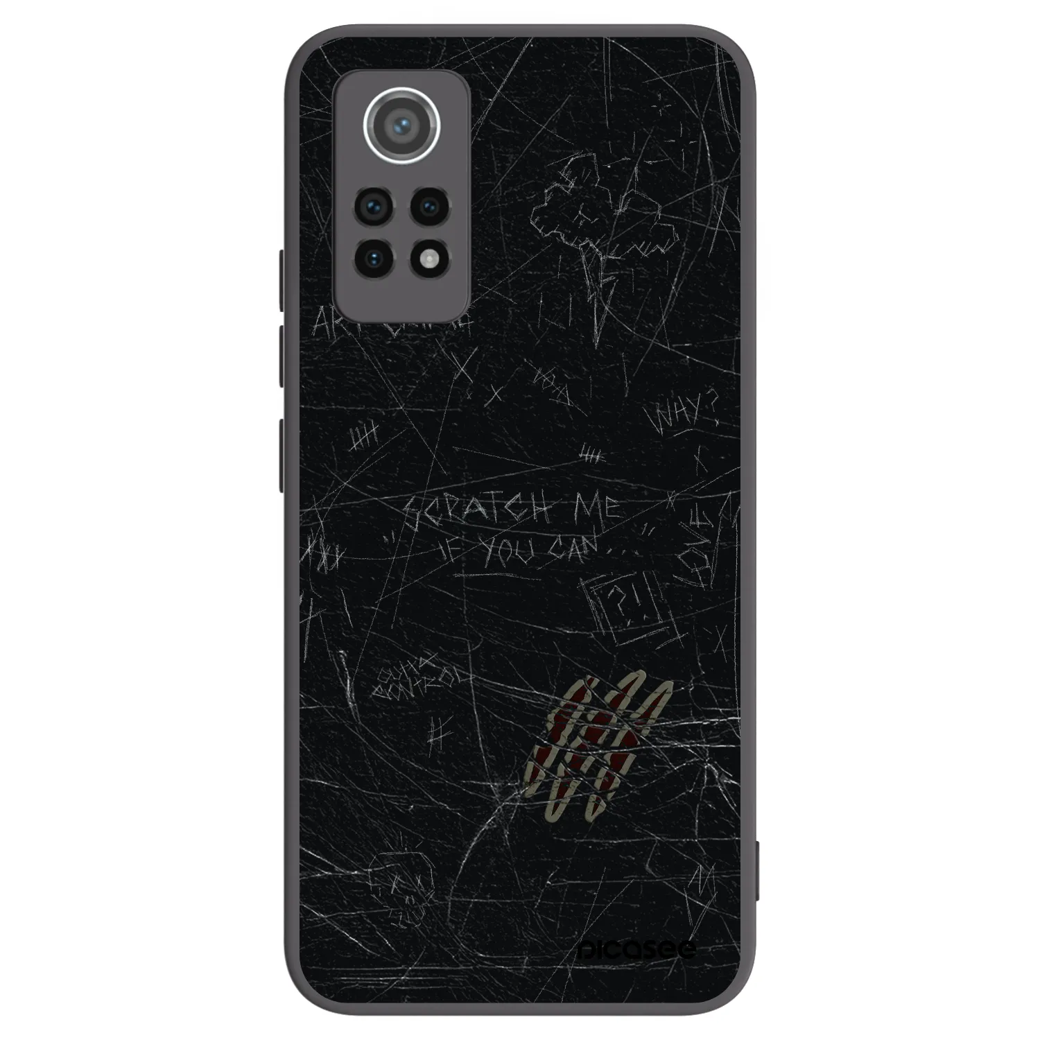 Picasee silikonový černý obal pro Xiaomi Redmi Note 12 Pro 4G - SCRATCH