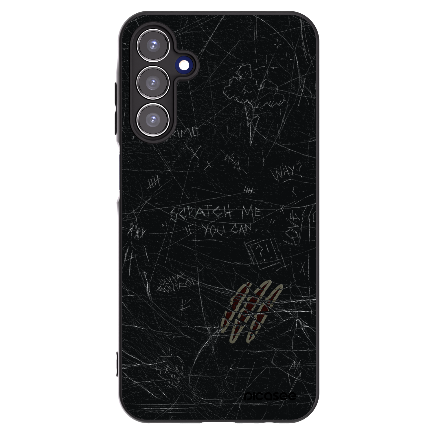 Picasee silikonový černý obal pro Samsung Galaxy A15 A155F 4G - SCRATCH