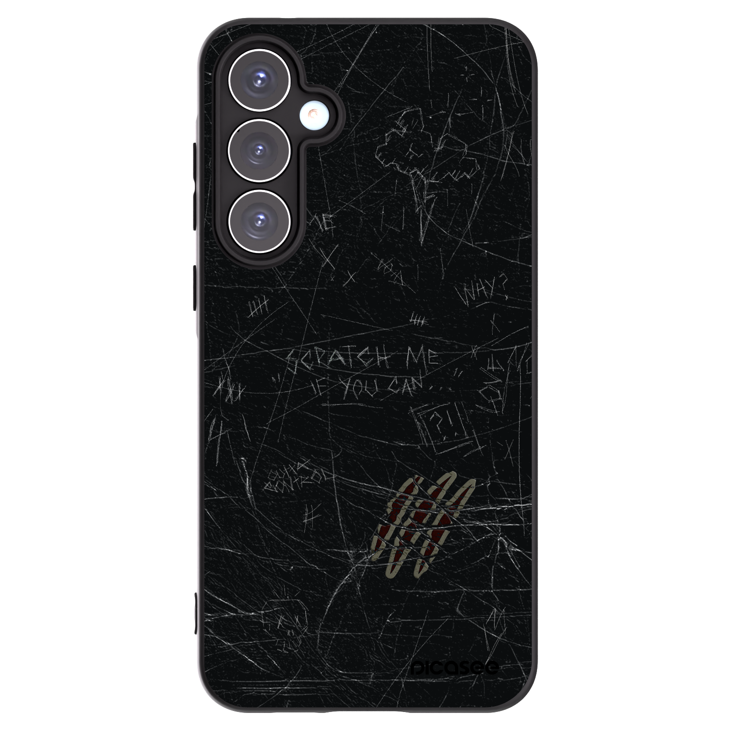 Picasee silikonový černý obal pro Samsung Galaxy A55 5G A556B - SCRATCH