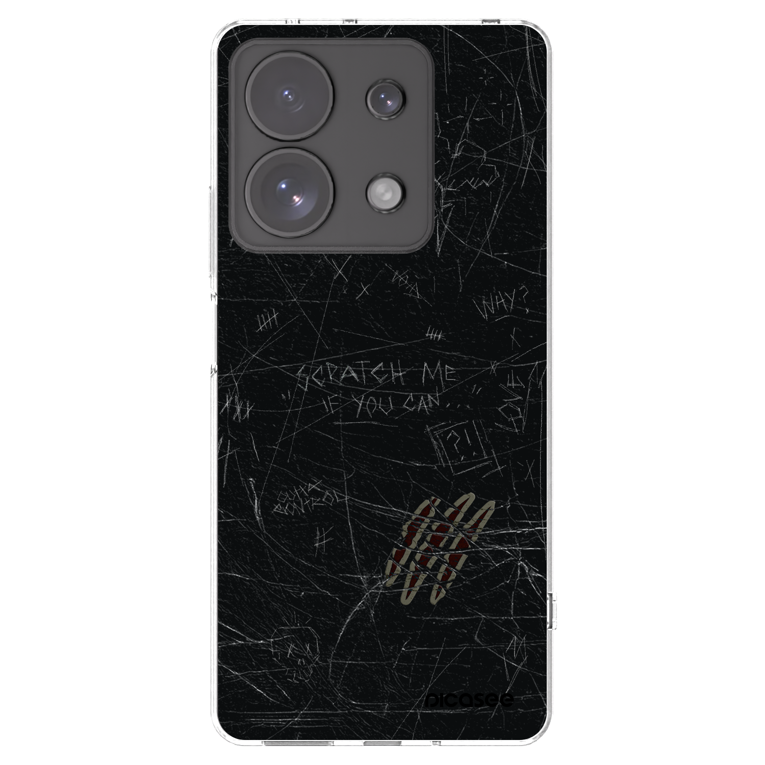 Picasee silikonový průhledný obal pro Xiaomi Redmi Note 13 Pro 4G - SCRATCH