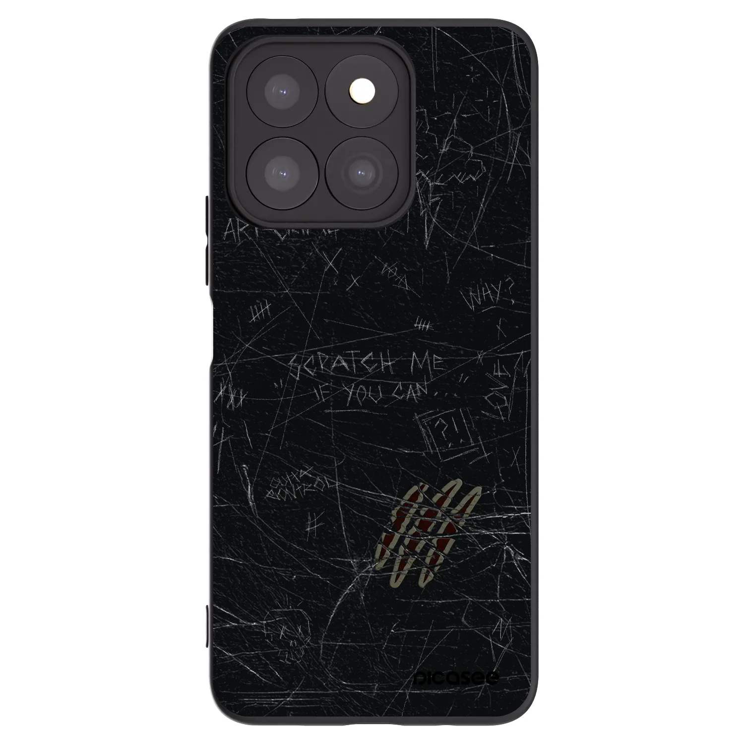 Picasee silikonový černý obal pro Honor X8b - SCRATCH