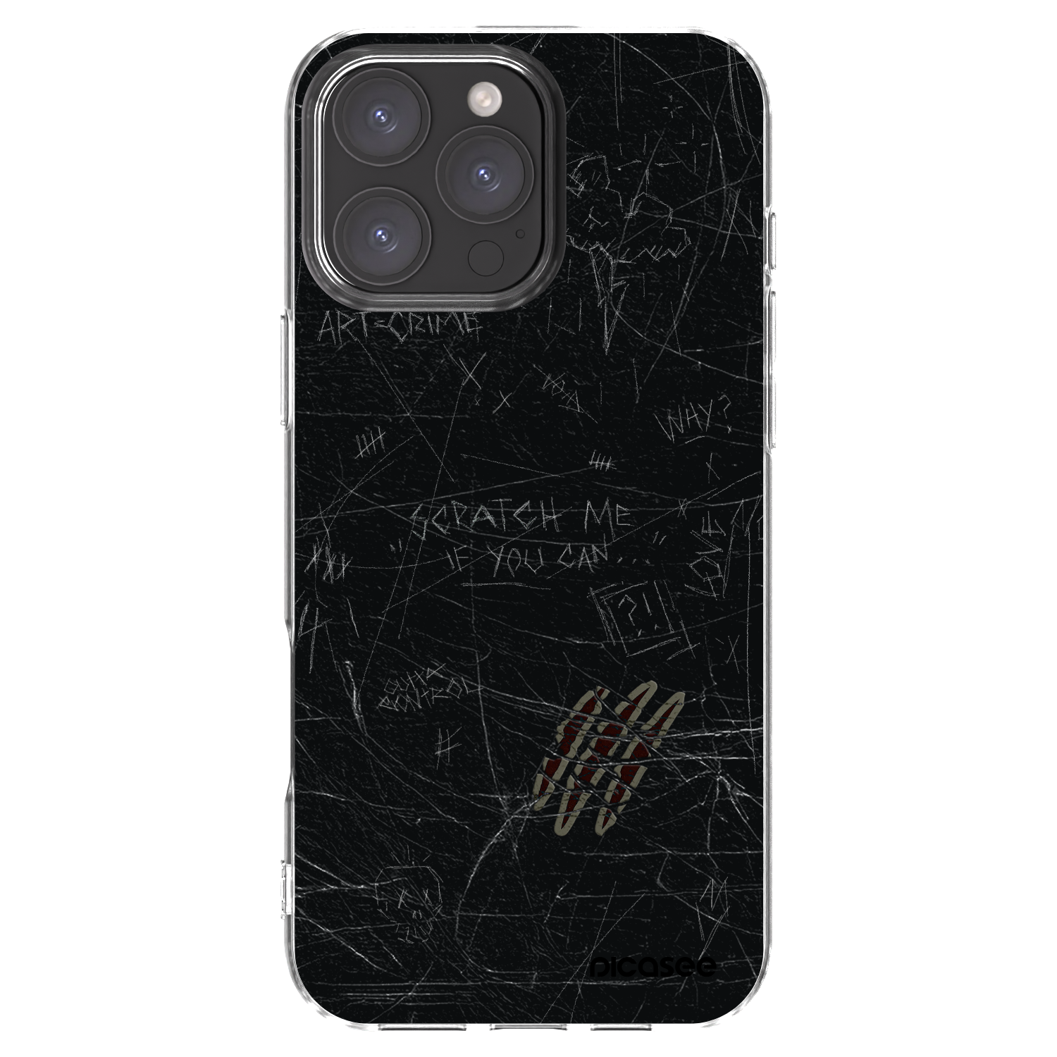 Picasee silikonový průhledný obal pro Apple iPhone 16 Pro Max - SCRATCH