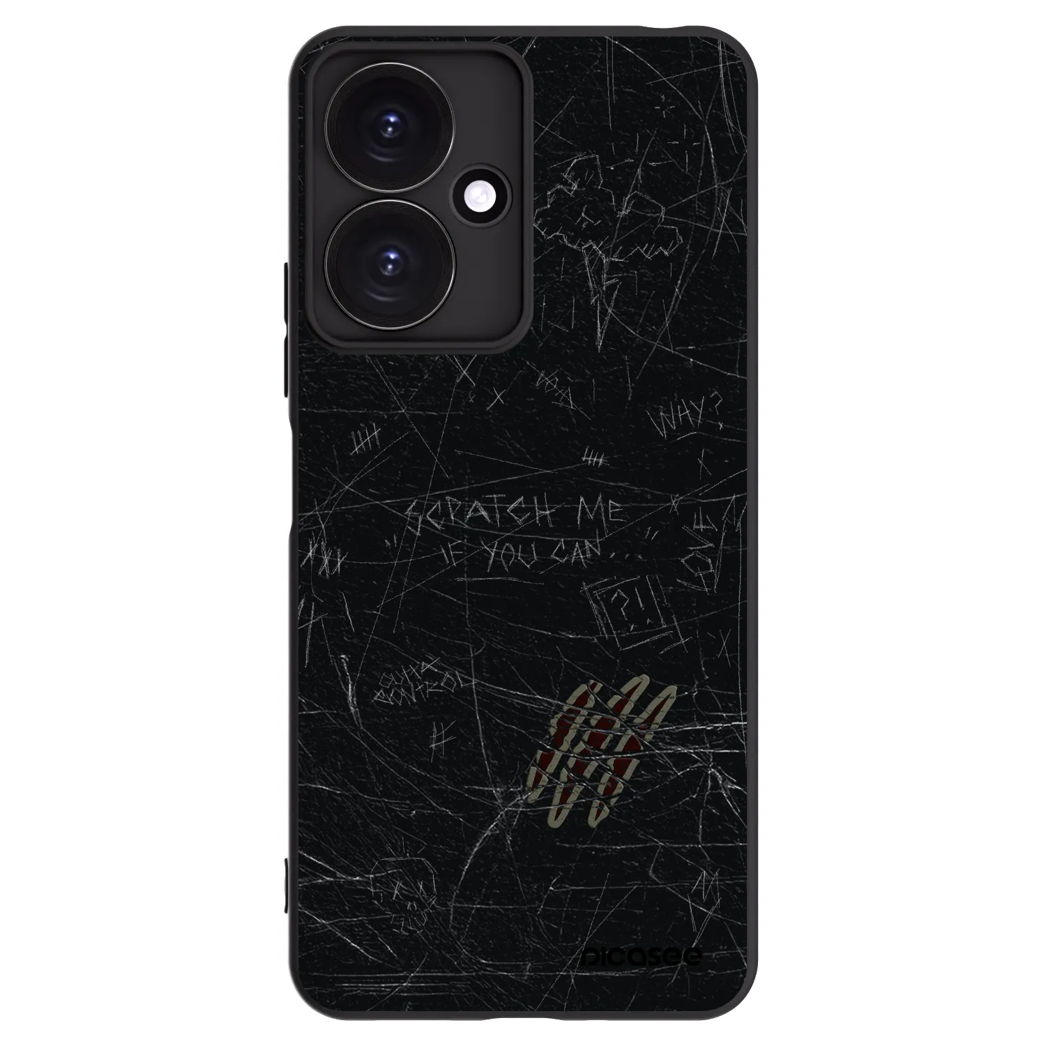 Picasee silikonový černý obal pro Xiaomi Redmi 13C 5G - SCRATCH