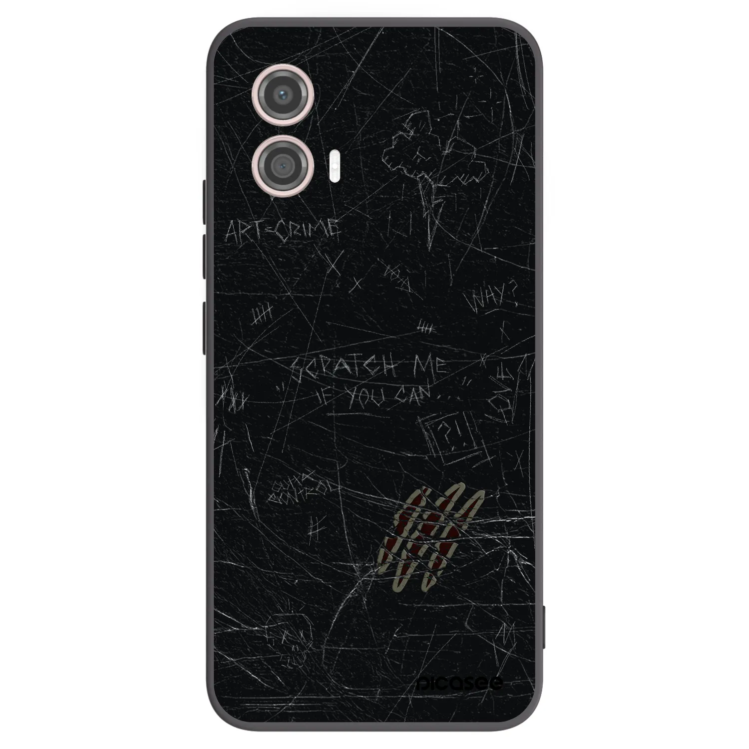 Picasee silikonový černý obal pro Motorola Moto G53 5G - SCRATCH