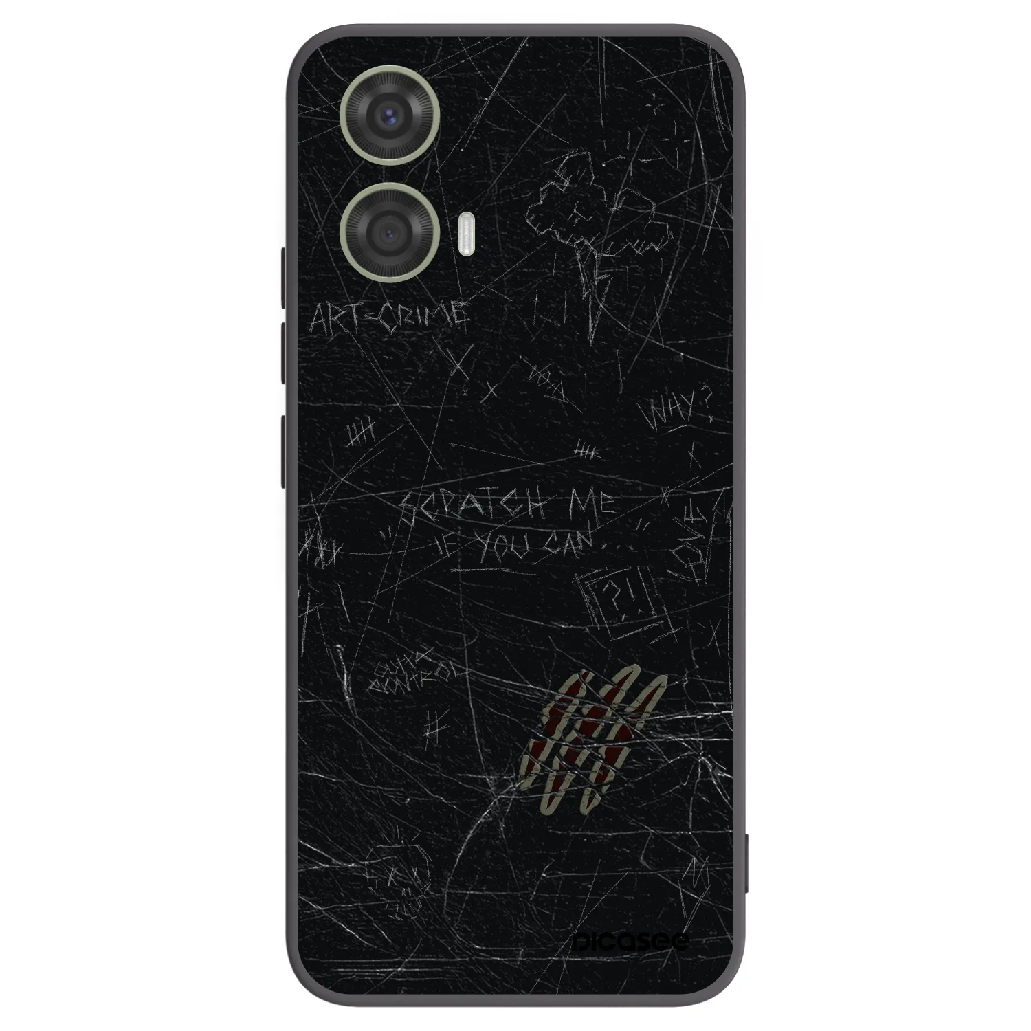 Picasee silikonový černý obal pro Motorola Moto G24 - SCRATCH