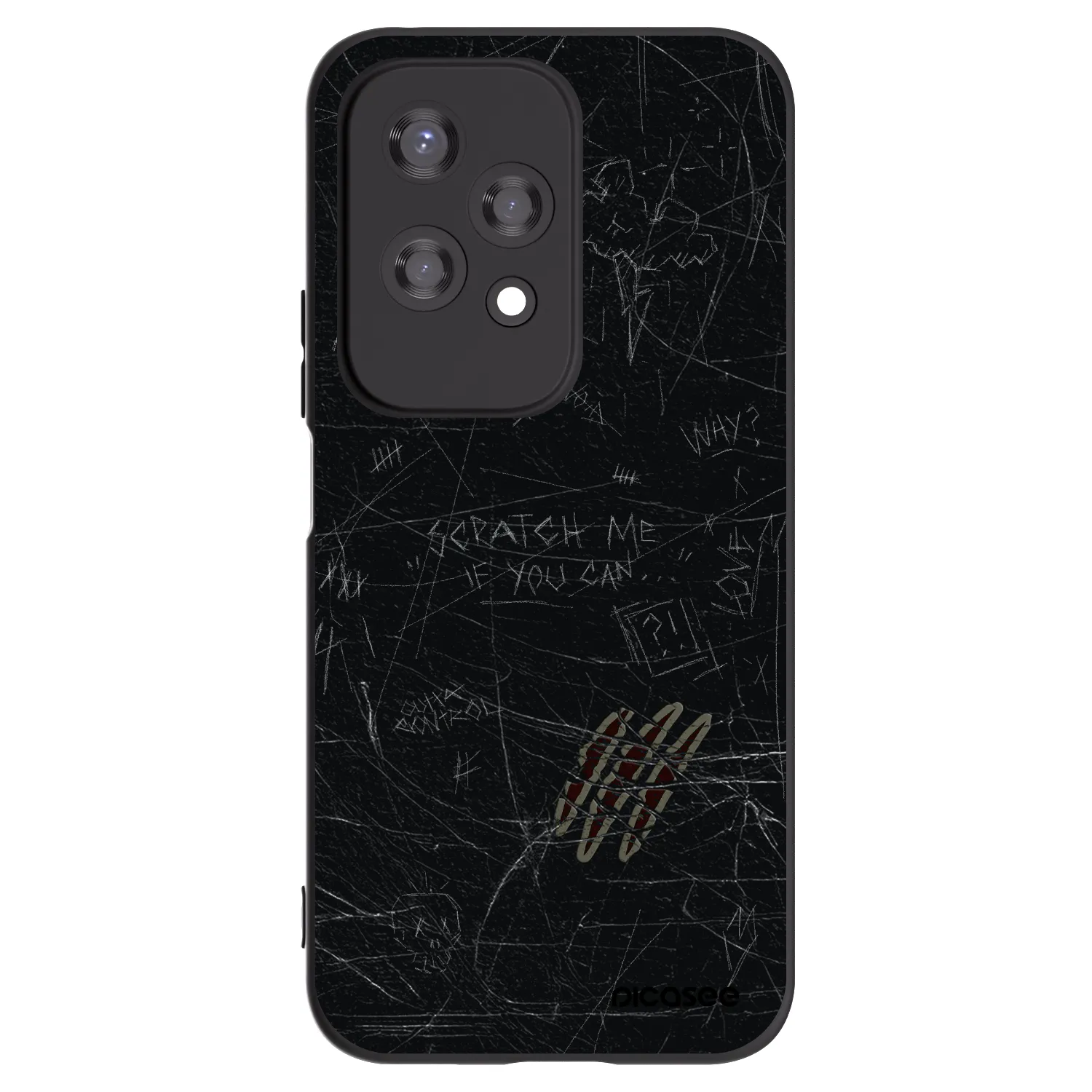 Picasee silikonový černý obal pro Honor 200 Lite - SCRATCH