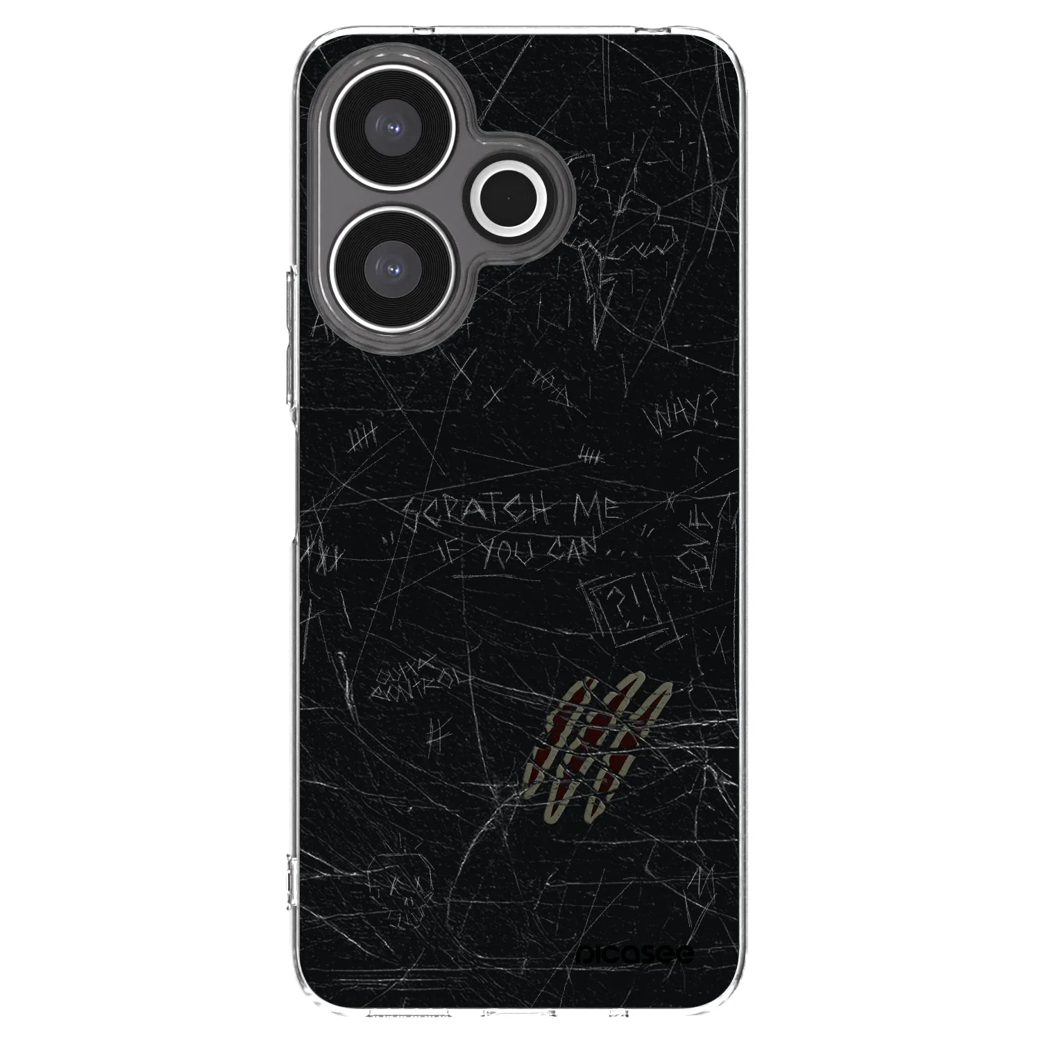 Picasee silikonový průhledný obal pro Xiaomi Redmi 13 4G - SCRATCH
