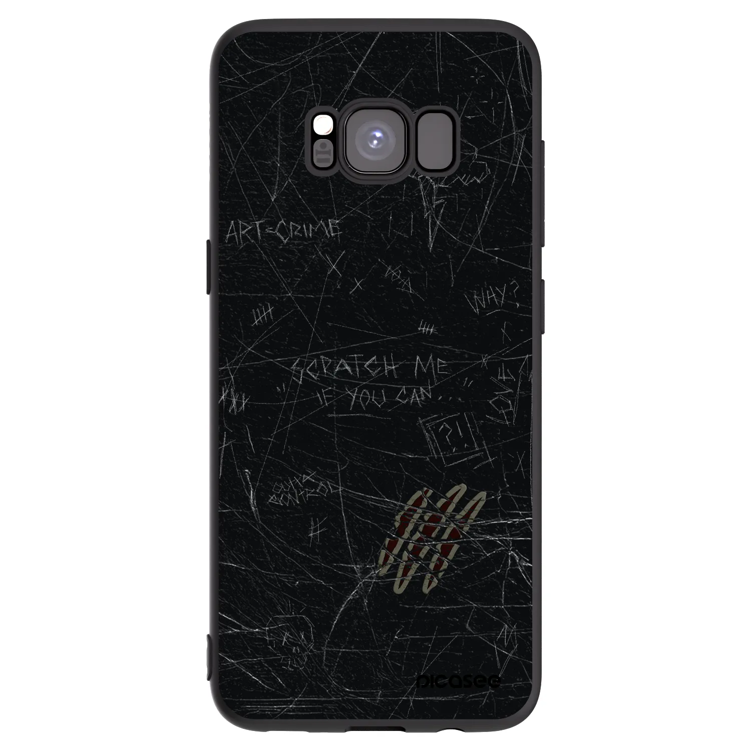 Picasee silikonový černý obal pro Samsung Galaxy S8 G950F - SCRATCH