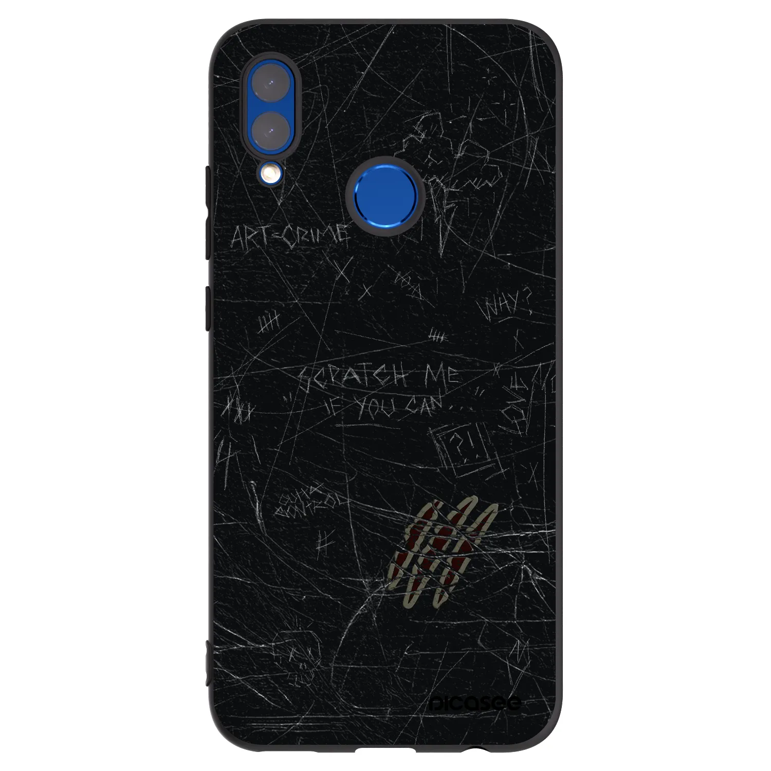 Picasee silikonový černý obal pro Huawei P Smart 2019 - SCRATCH