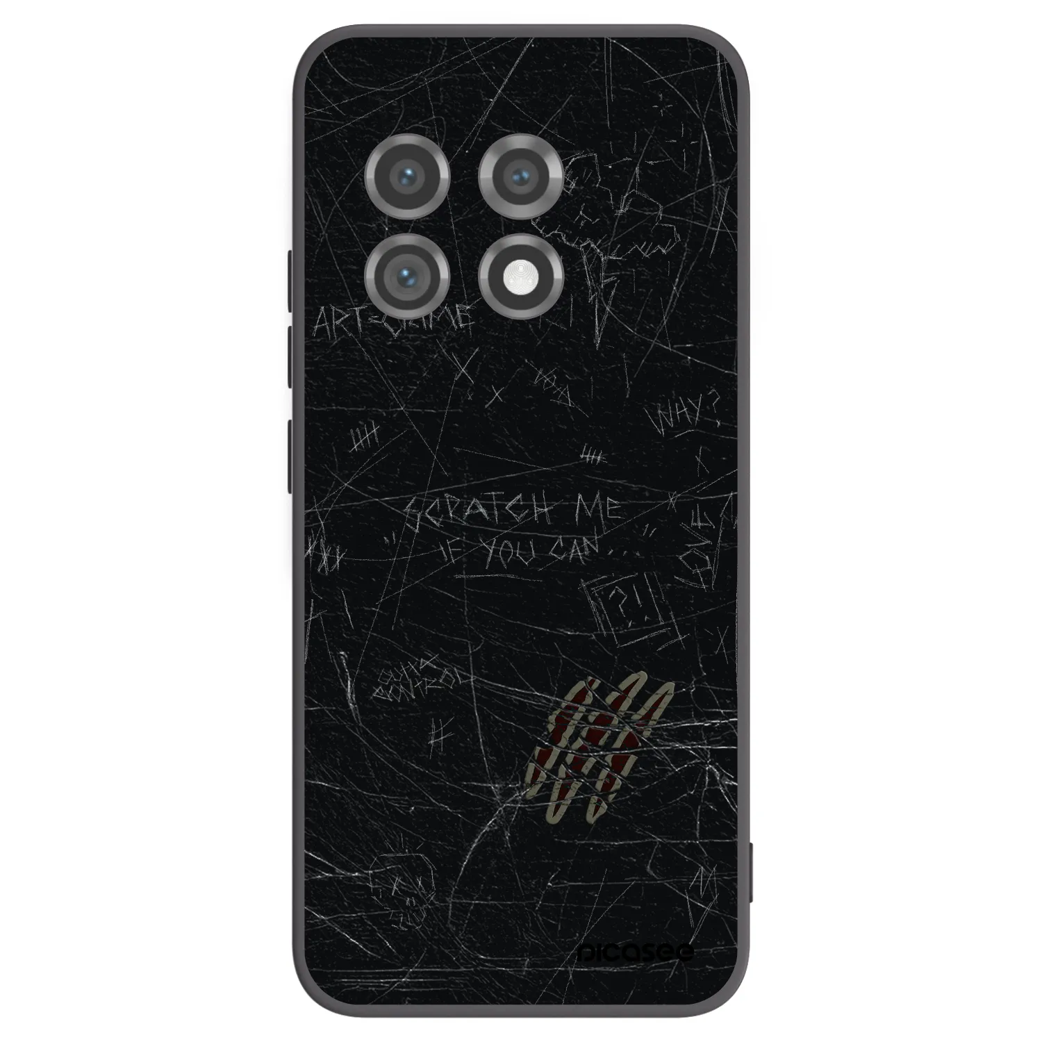 Picasee silikonový černý obal pro OnePlus 11 5G - SCRATCH