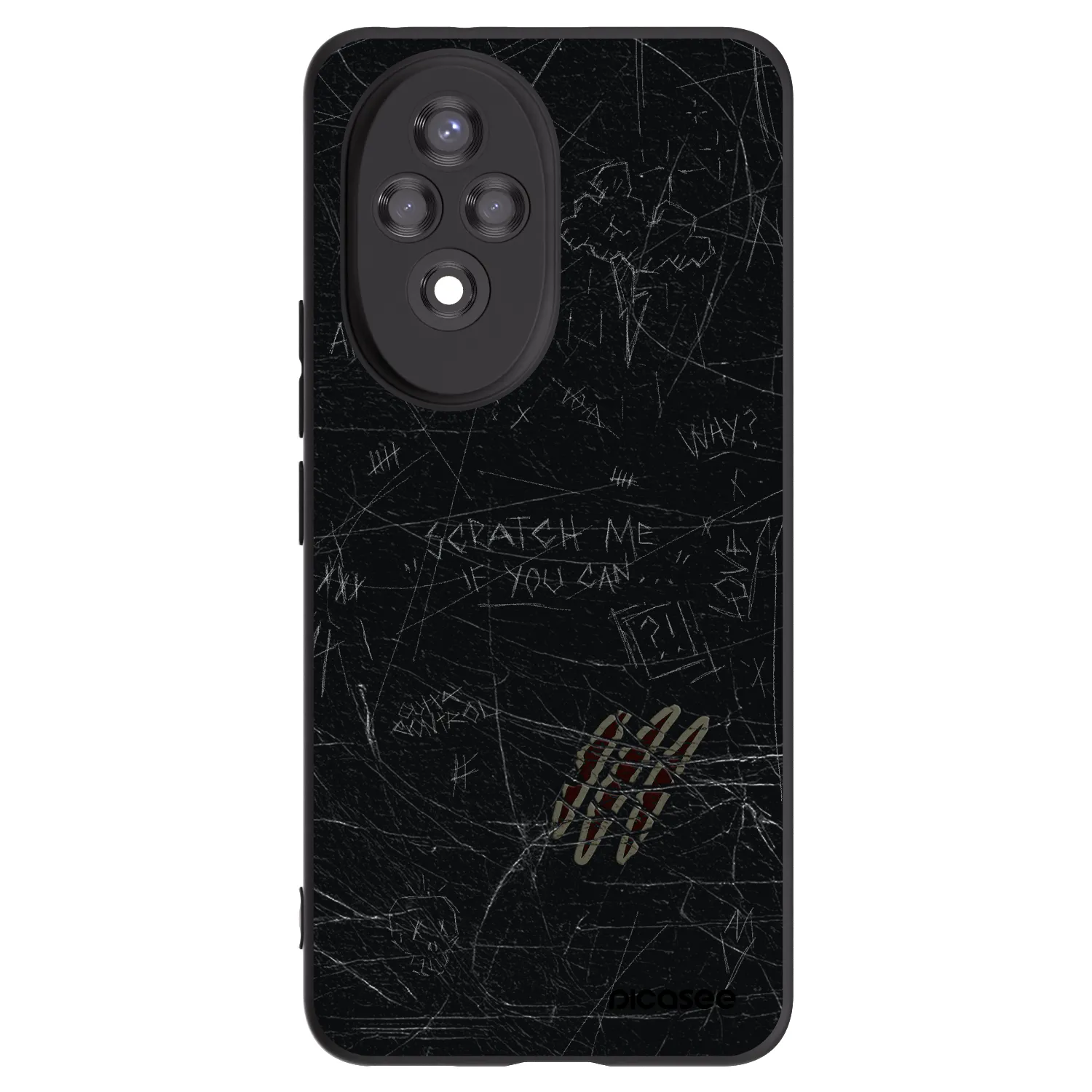 Picasee silikonový černý obal pro Honor 200 Pro 5G - SCRATCH