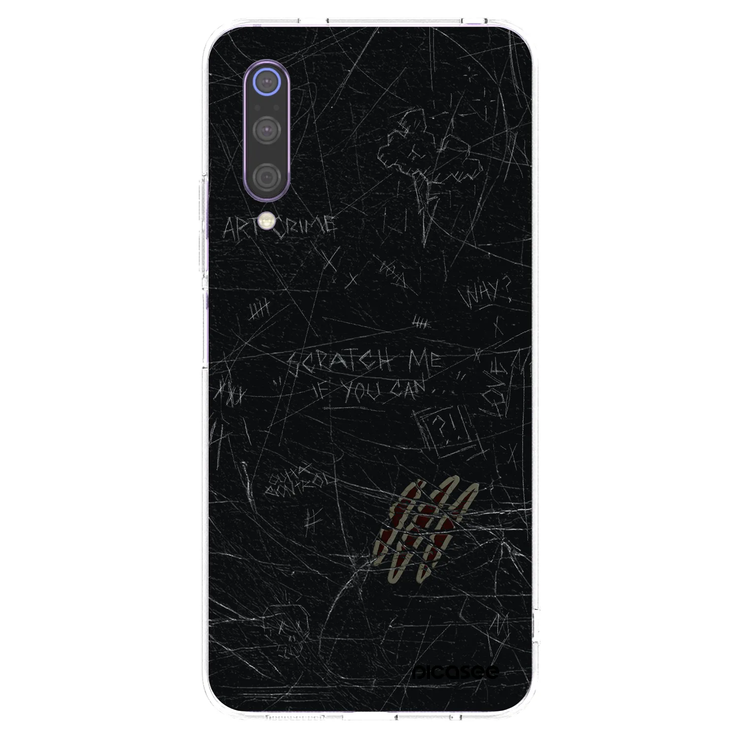 Picasee silikonový průhledný obal pro Xiaomi Mi 9 - SCRATCH