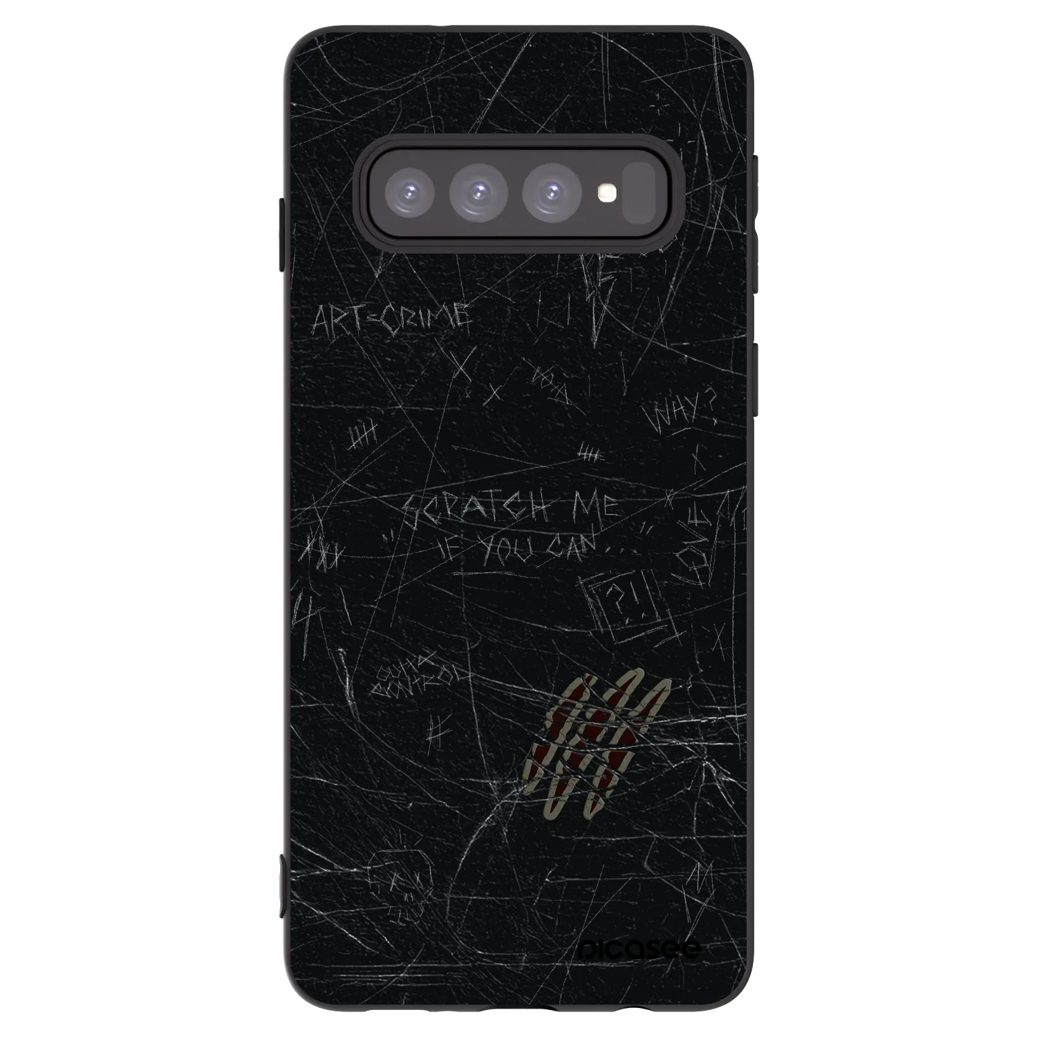 Picasee silikonový černý obal pro Samsung Galaxy S10 G973 - SCRATCH