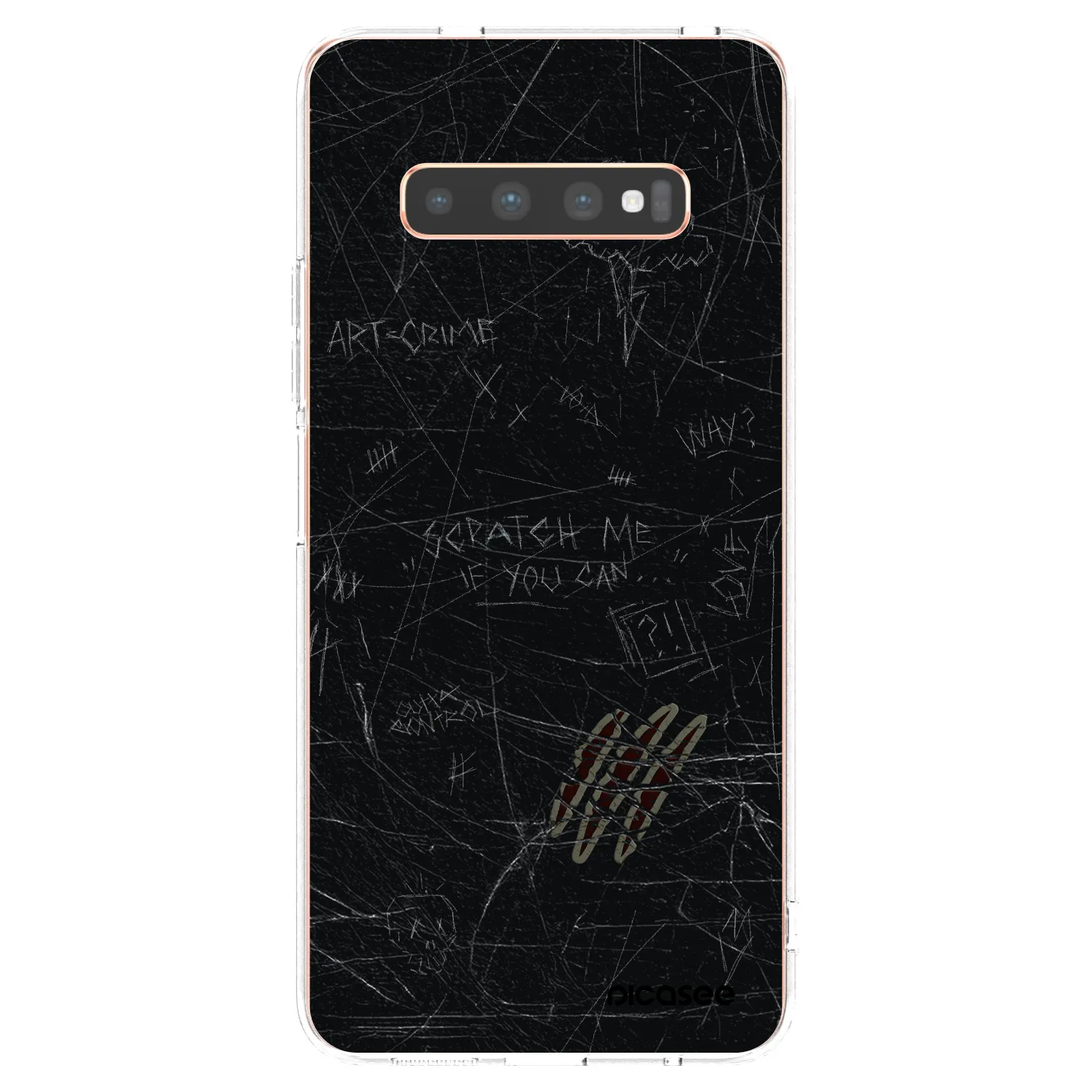Picasee silikonový průhledný obal pro Samsung Galaxy S10 Plus G975 - SCRATCH