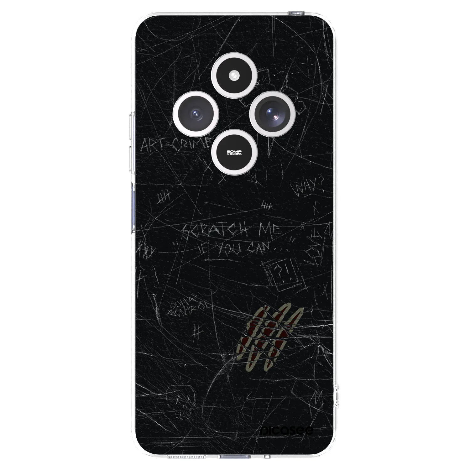 Picasee silikonový průhledný obal pro Xiaomi Redmi 14C - SCRATCH