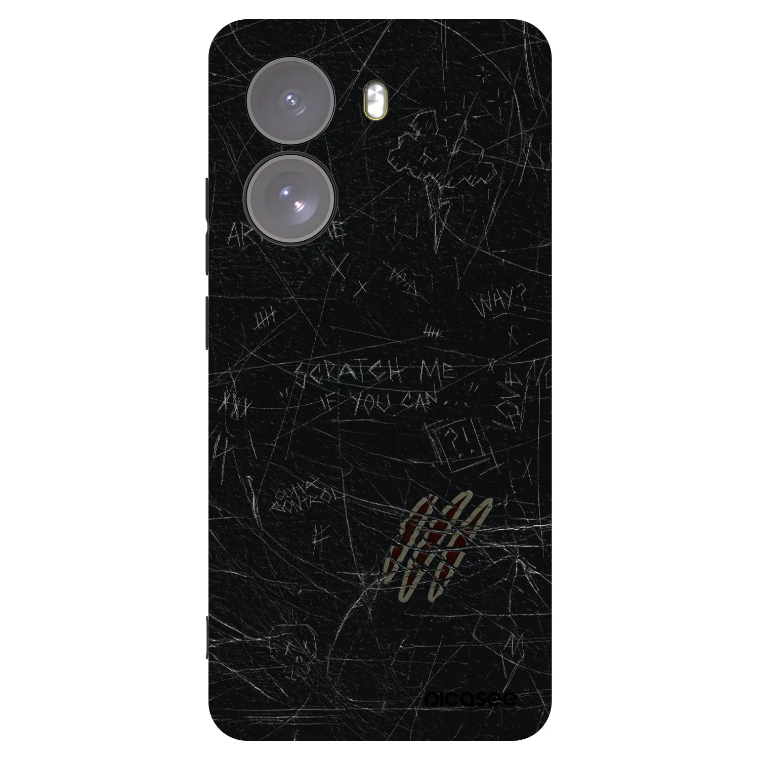 Picasee silikonový černý obal pro Xiaomi Poco X7 - SCRATCH