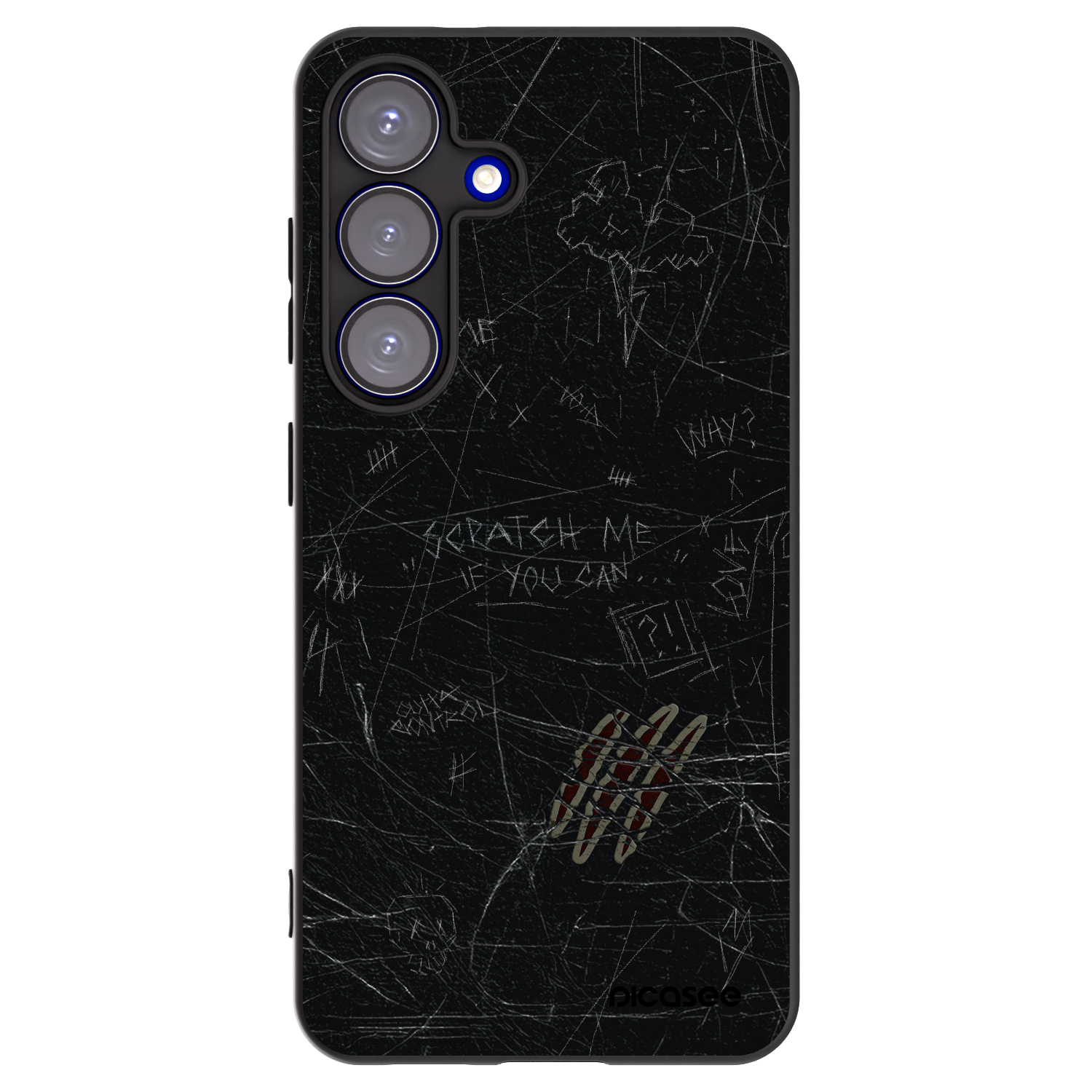 Picasee silikonový černý obal pro Samsung Galaxy S25 5G - SCRATCH