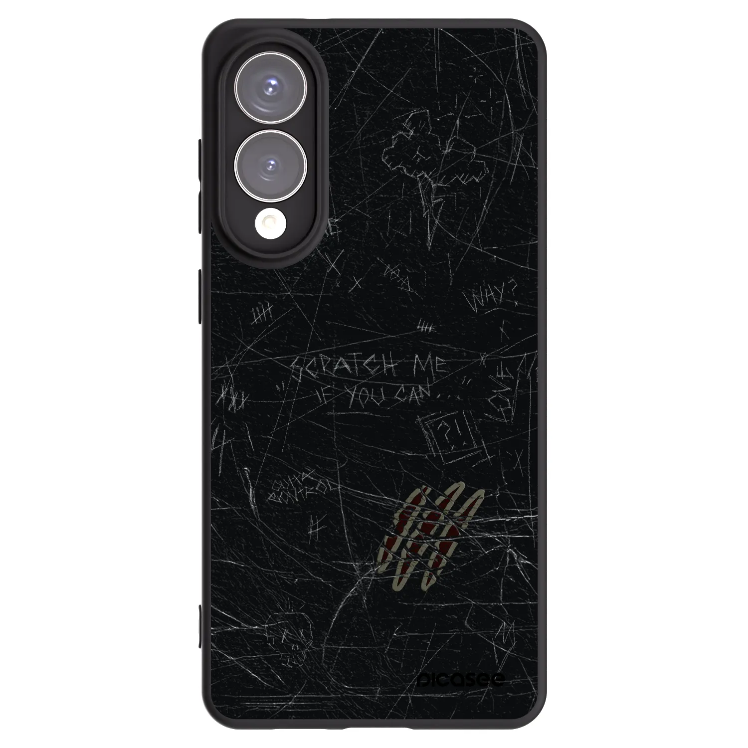 Picasee silikonový černý obal pro Samsung Galaxy S25 Edge 5G - SCRATCH