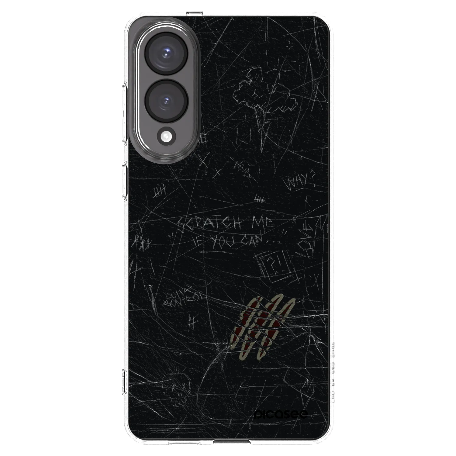 Picasee silikonový průhledný obal pro Samsung Galaxy S25 Edge 5G - SCRATCH
