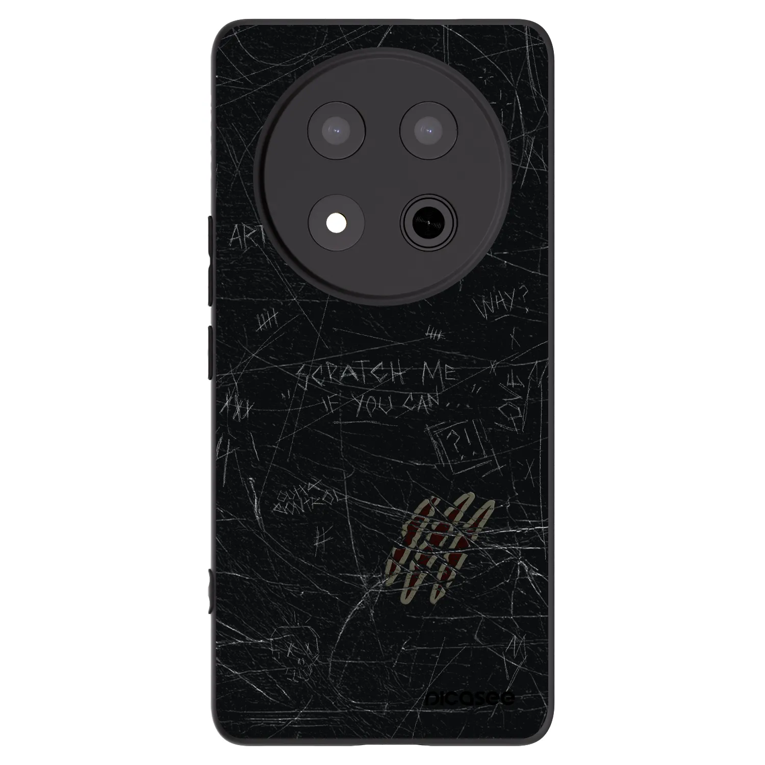 Picasee silikonový černý obal pro Honor Magic7 Lite 5G - SCRATCH