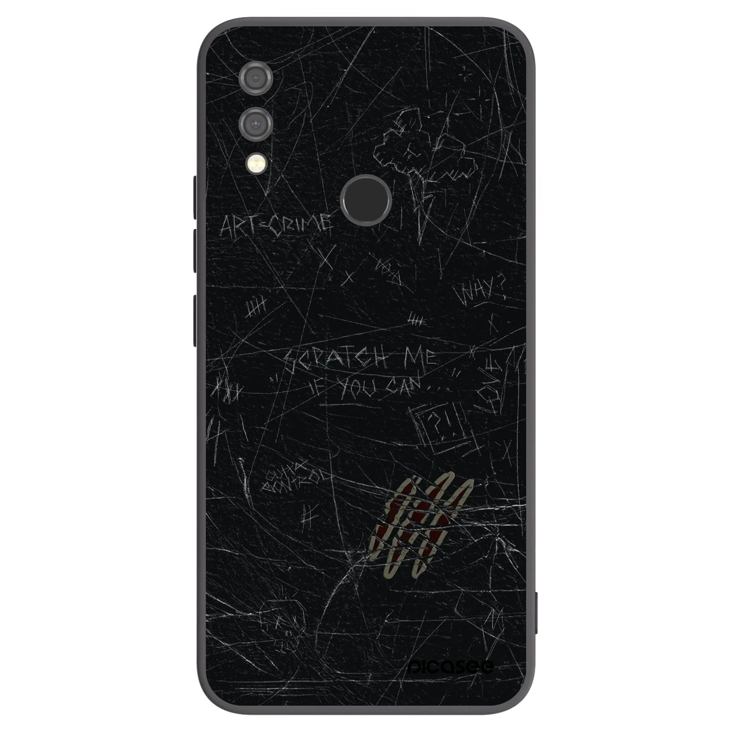 Picasee silikonový černý obal pro Xiaomi Redmi Note 7 - SCRATCH