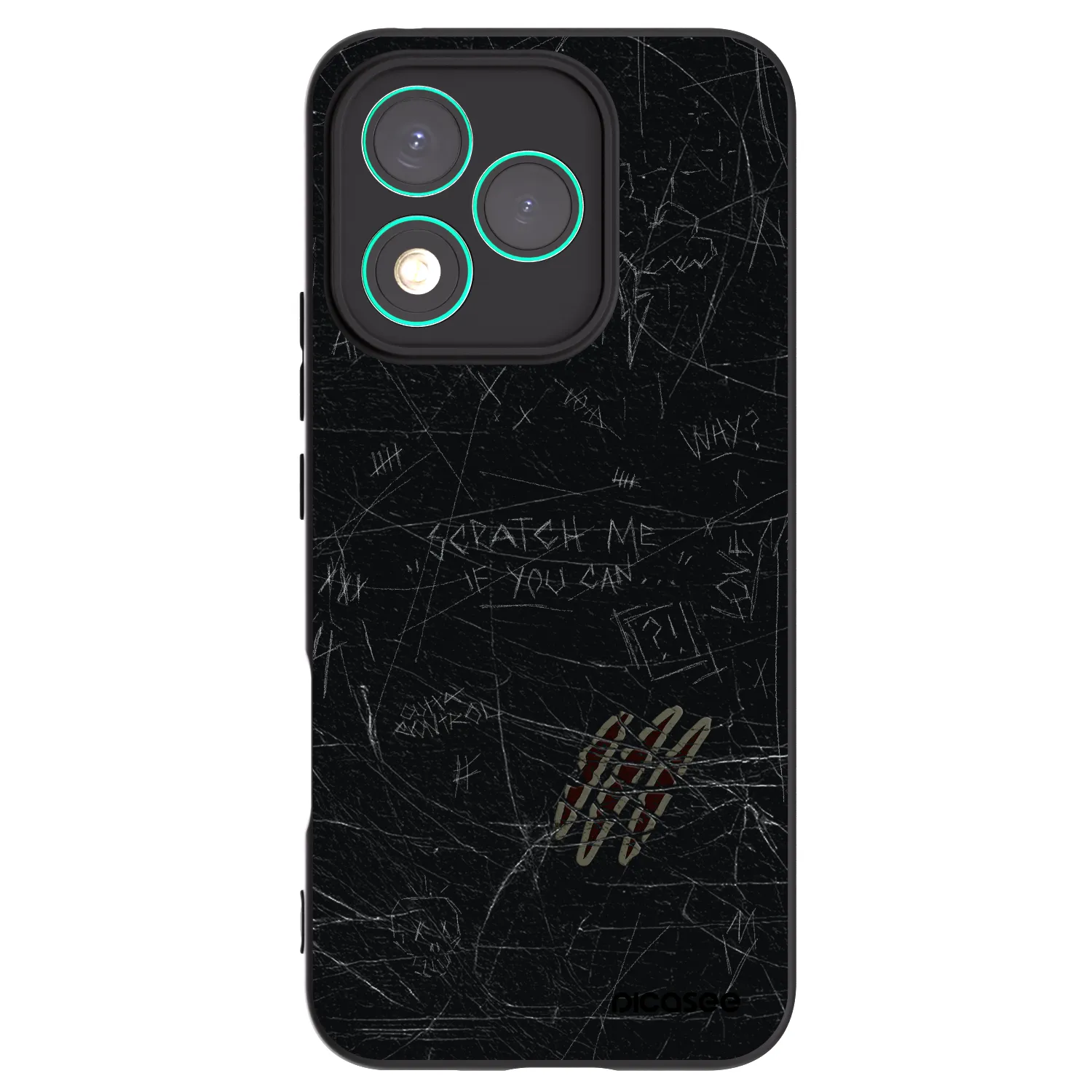 Picasee silikonový černý obal pro Honor 400 Lite 5G - SCRATCH