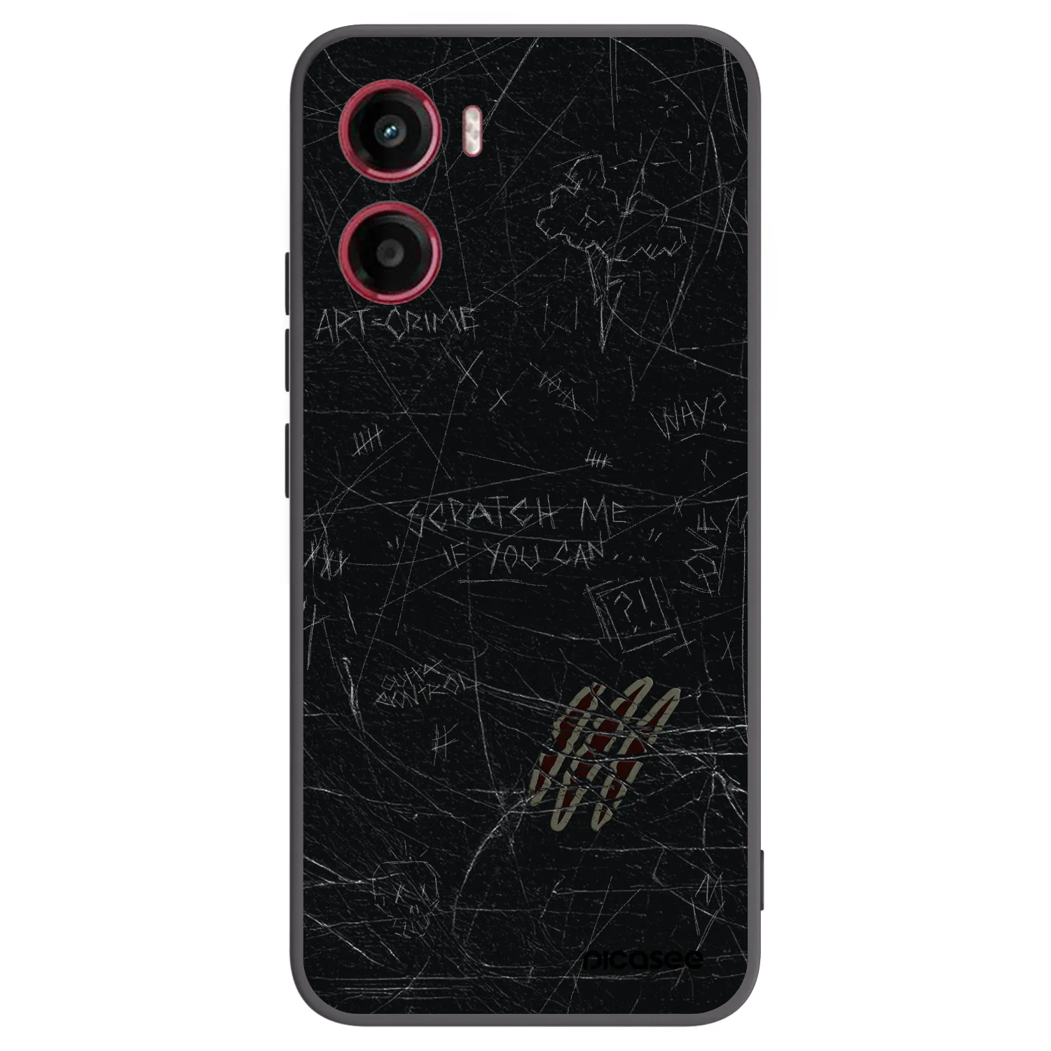 Picasee silikonový černý obal pro Motorola Moto G05 - SCRATCH