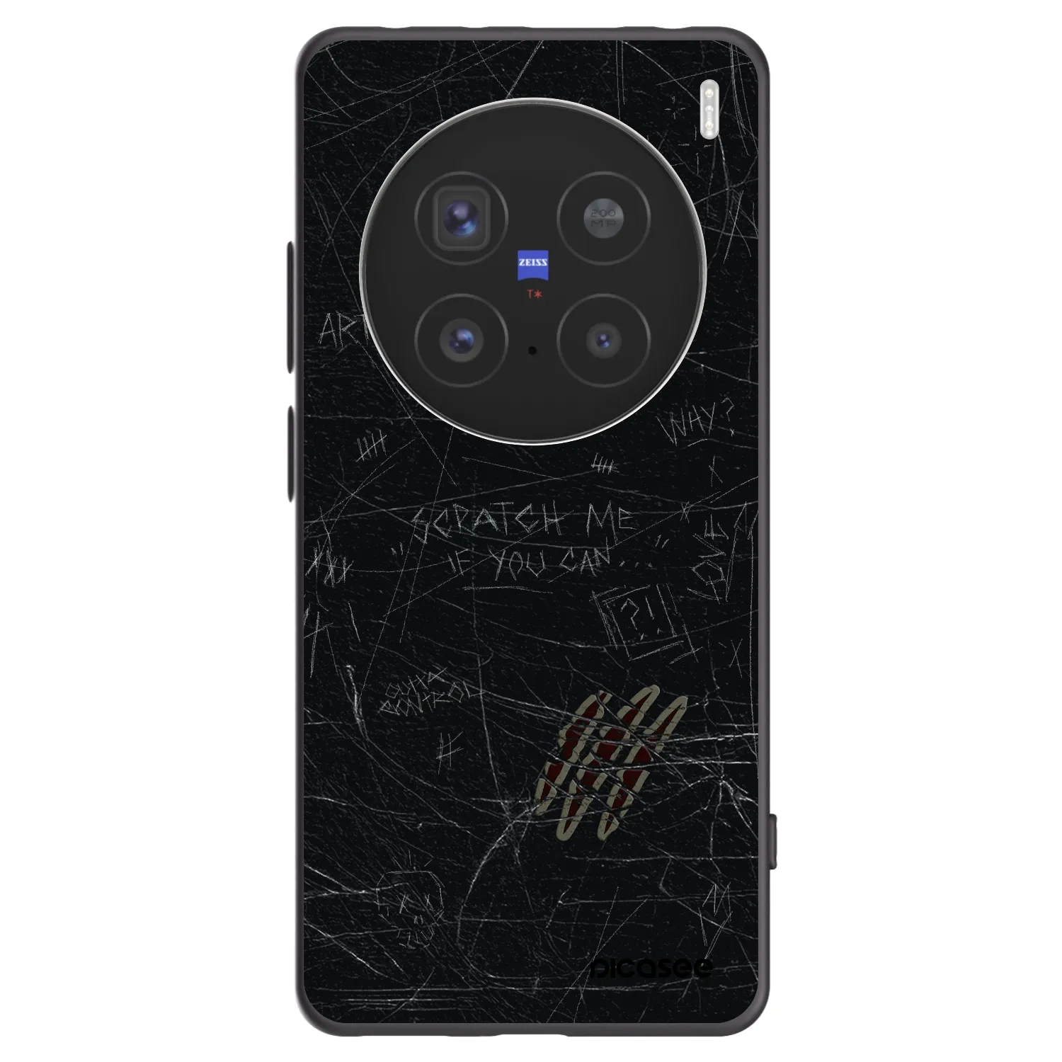 Picasee silikonový černý obal pro Vivo X200 Pro - SCRATCH
