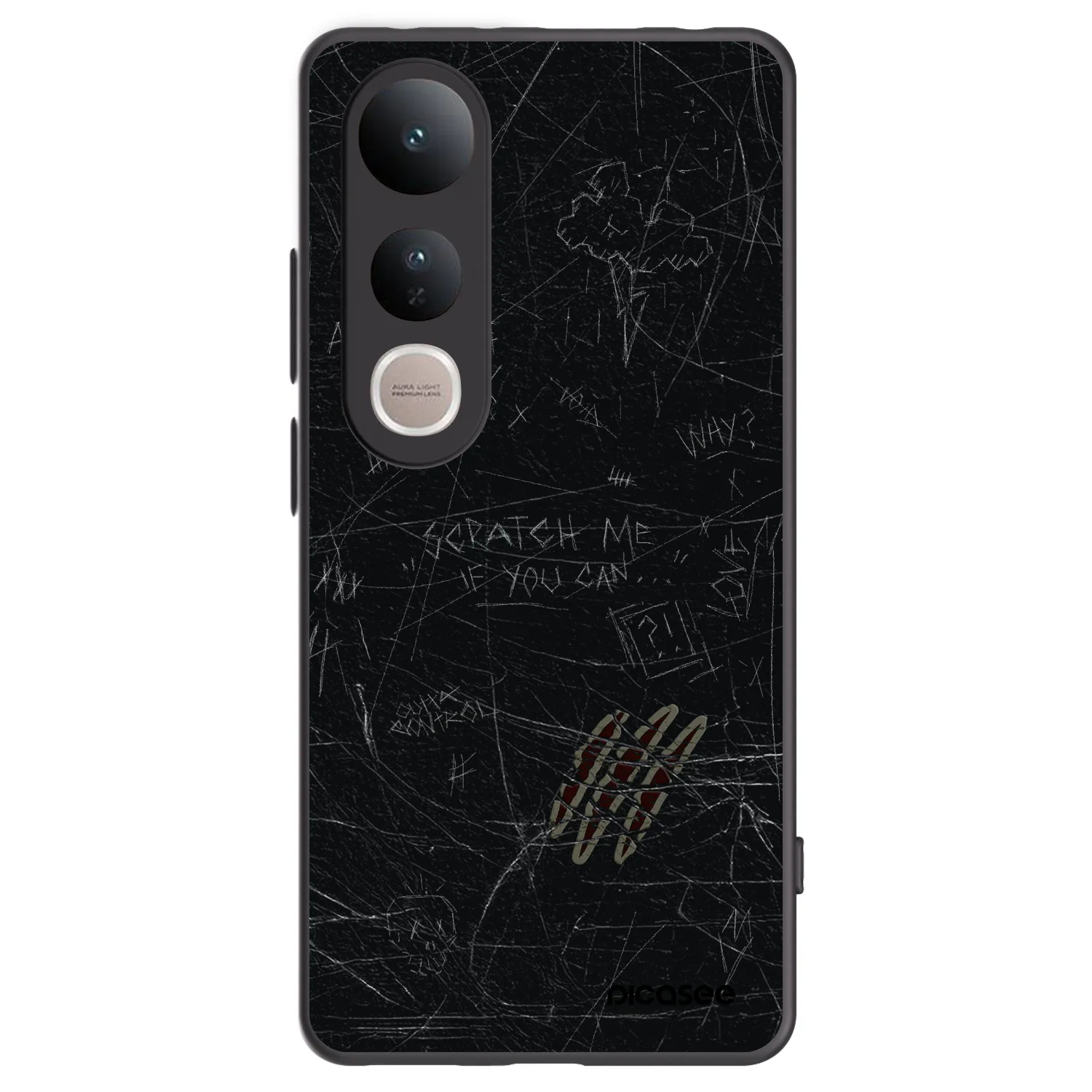 Picasee silikonový černý obal pro Vivo V50 Lite 5G - SCRATCH